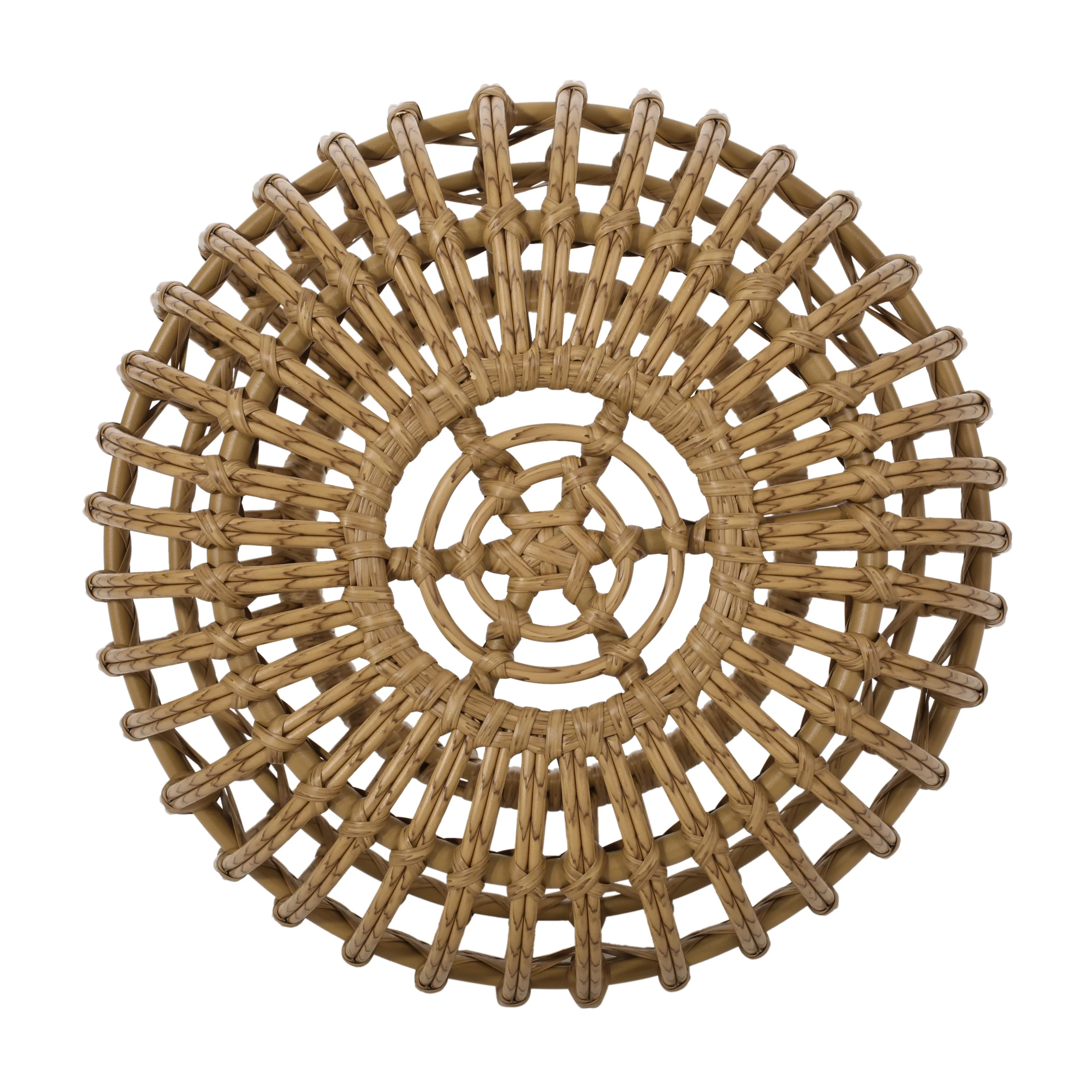 Whitetail Outdoor Boho Wicker Side Table - furnishings