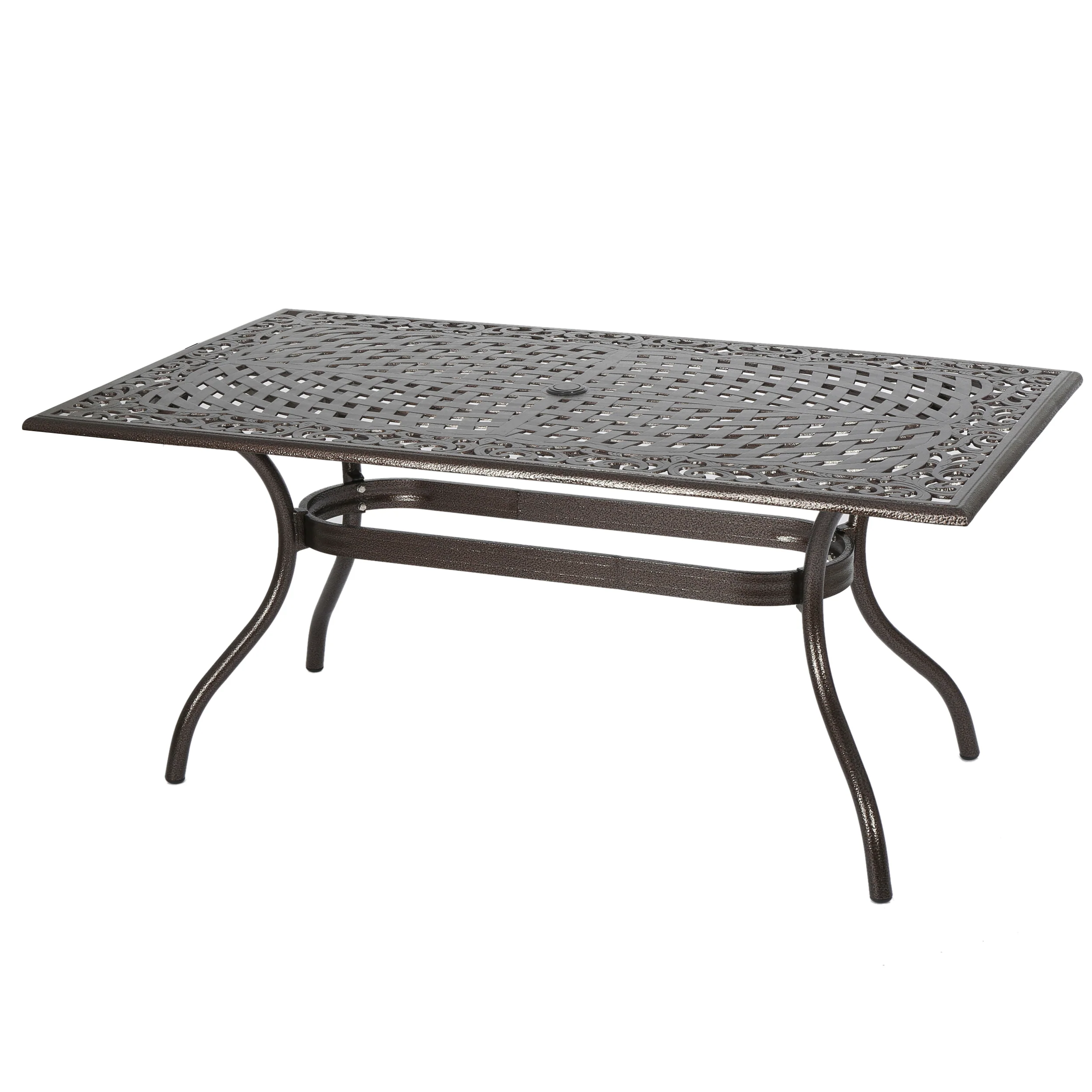 Monteria Bronze Cast Aluminum Rectangle Table - furnishings