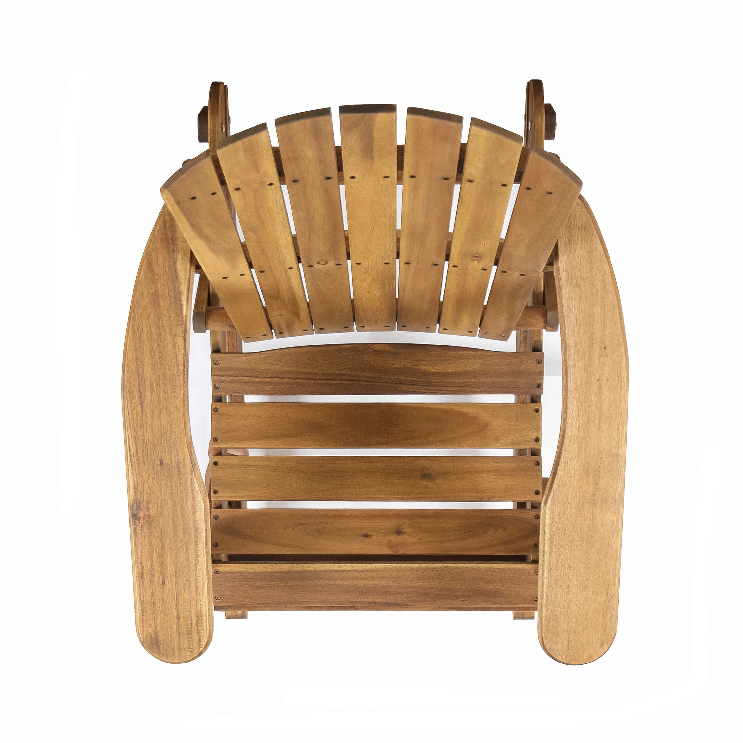 Vivian Outdoor Acacia Wood Adirondack Rocking Chair - furnishings