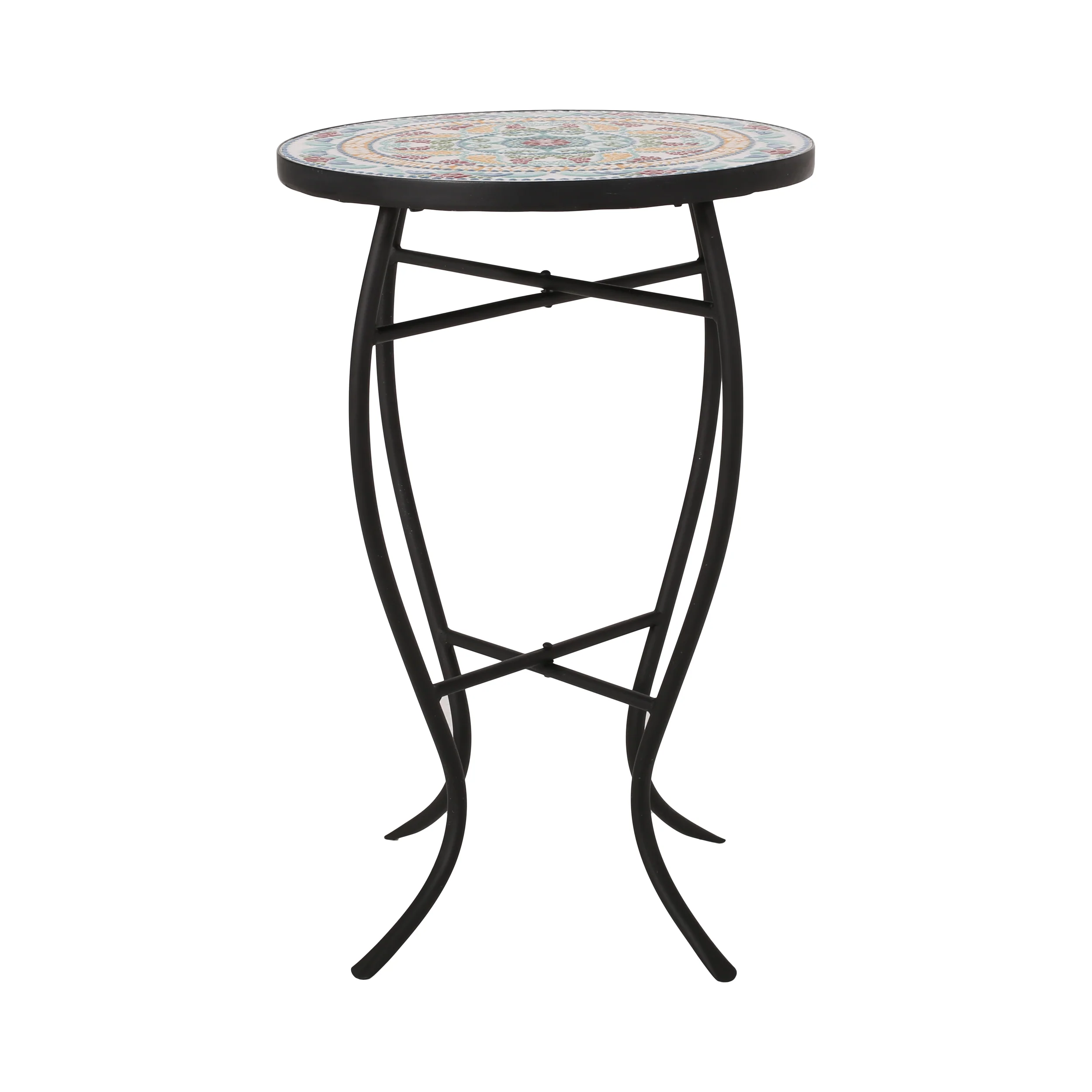 Frimy Outdoor Side Table with Tile Top - furnishings