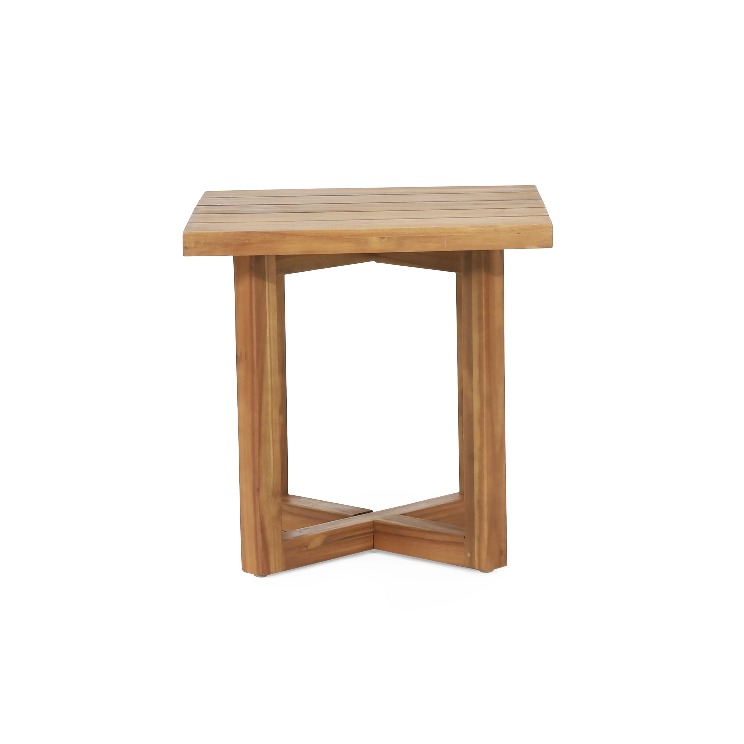 Hobbs Outdoor Acacia Wood Square Side Table, Teak - furnishings