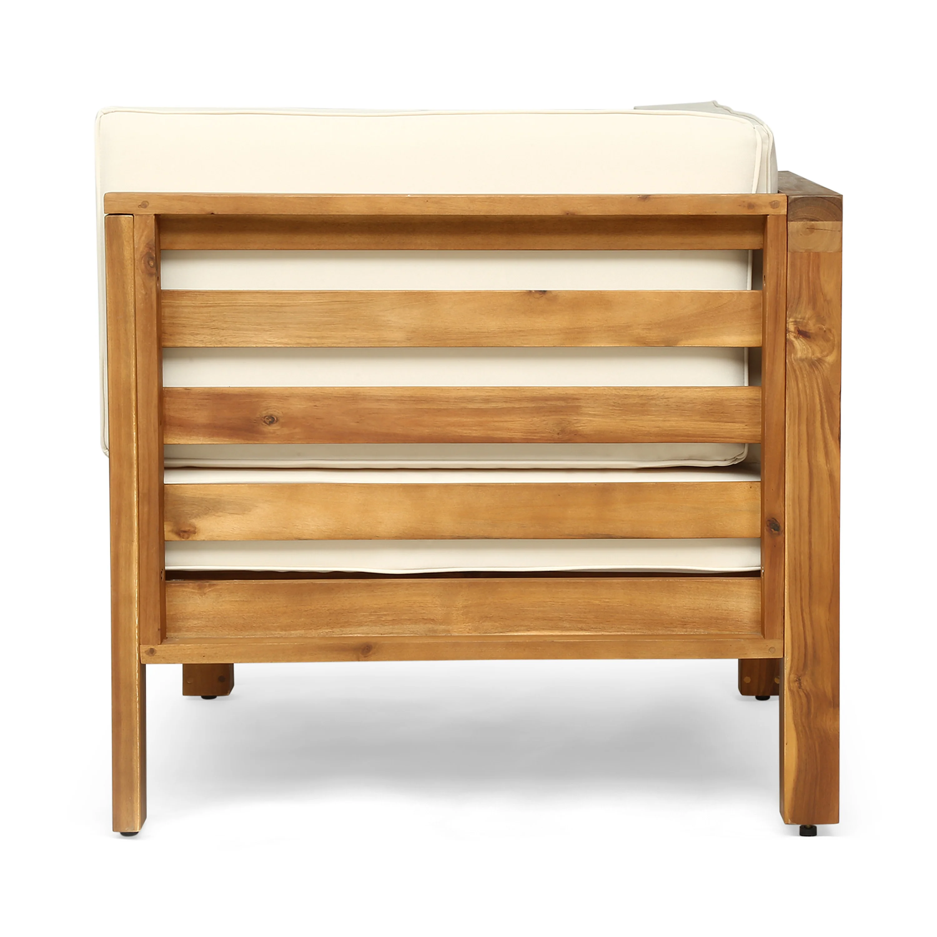 Dawson Outdoor Sectional Sofa Set - 3-Seater - Acacia Wood - Outdoor Cushions - furnishings