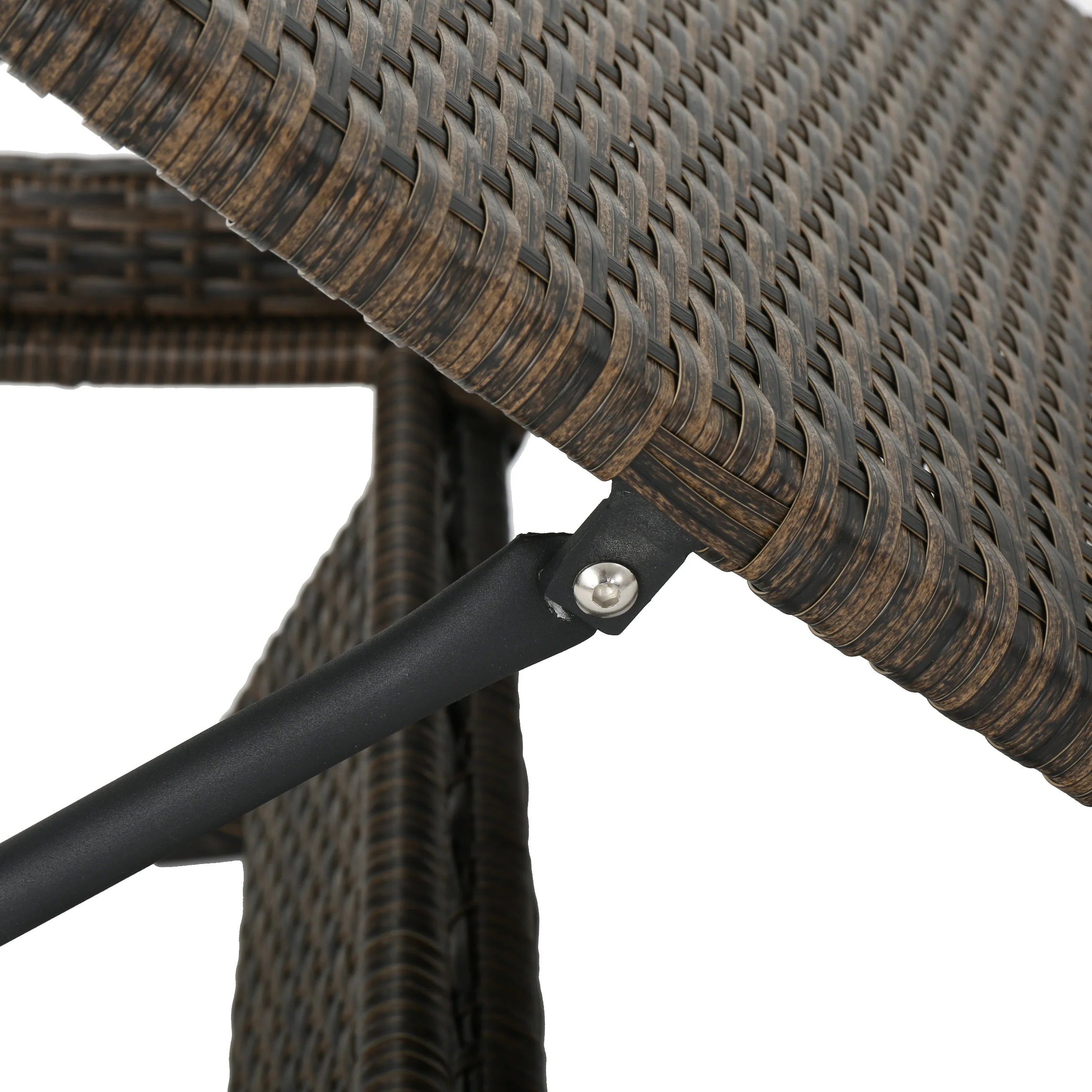 Thira Outdoor Modern Adjustable Wicker Chaise Lounge Chair - furnishings