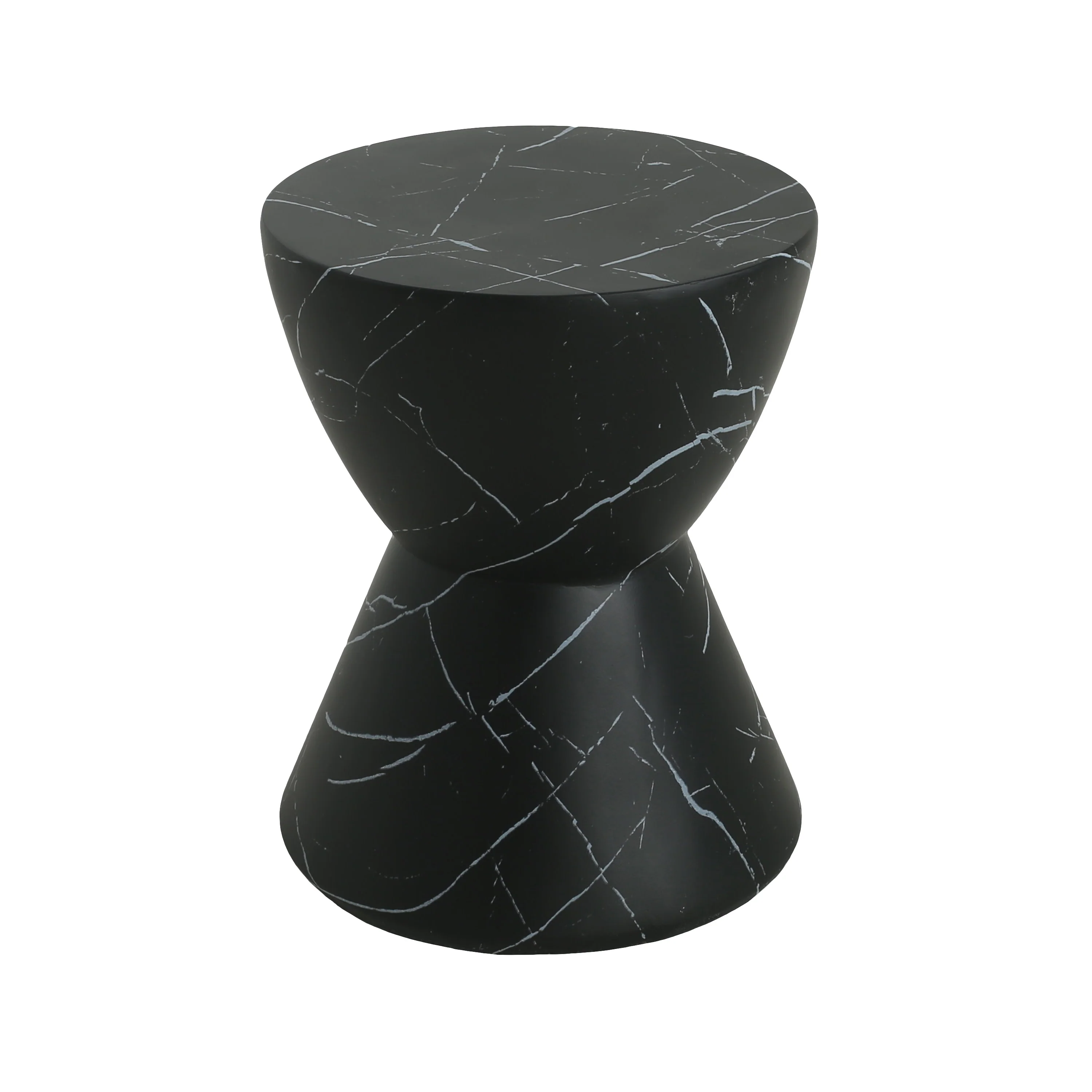 Seren Patio Round Hourglass Accent Table, Concrete - furnishings