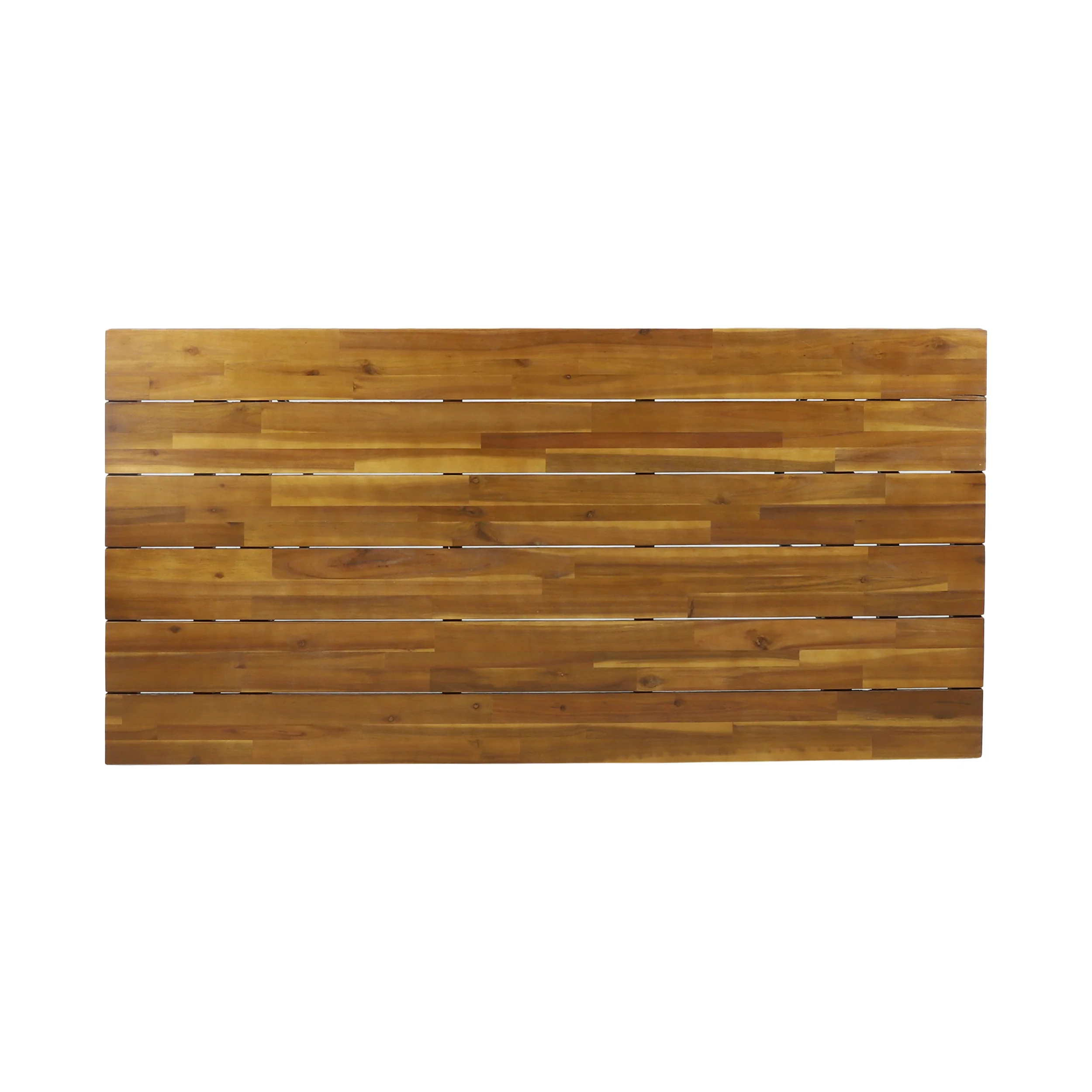 Serena Outdoor Modern Industrial Acacia Wood Dining Table - furnishings