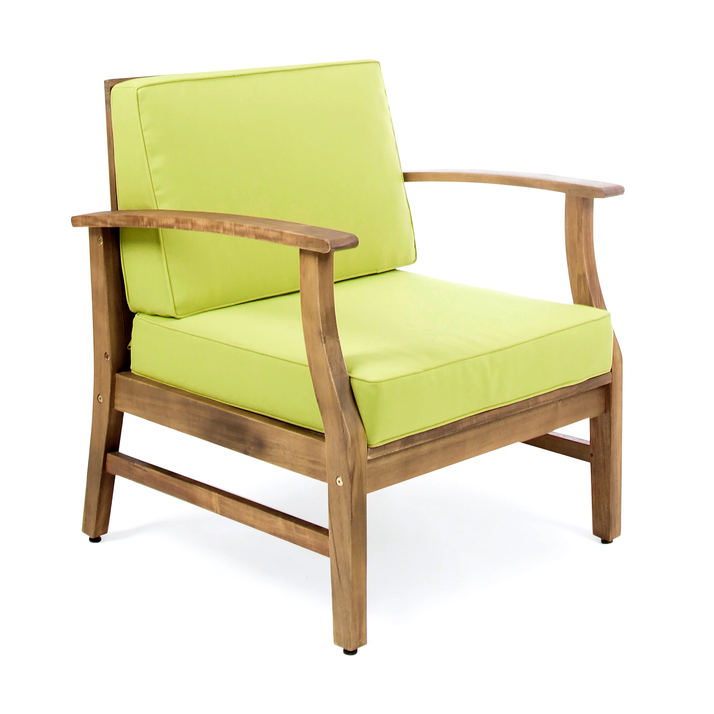 Abena Outdoor Acacia Wood Club Chair - furnishings
