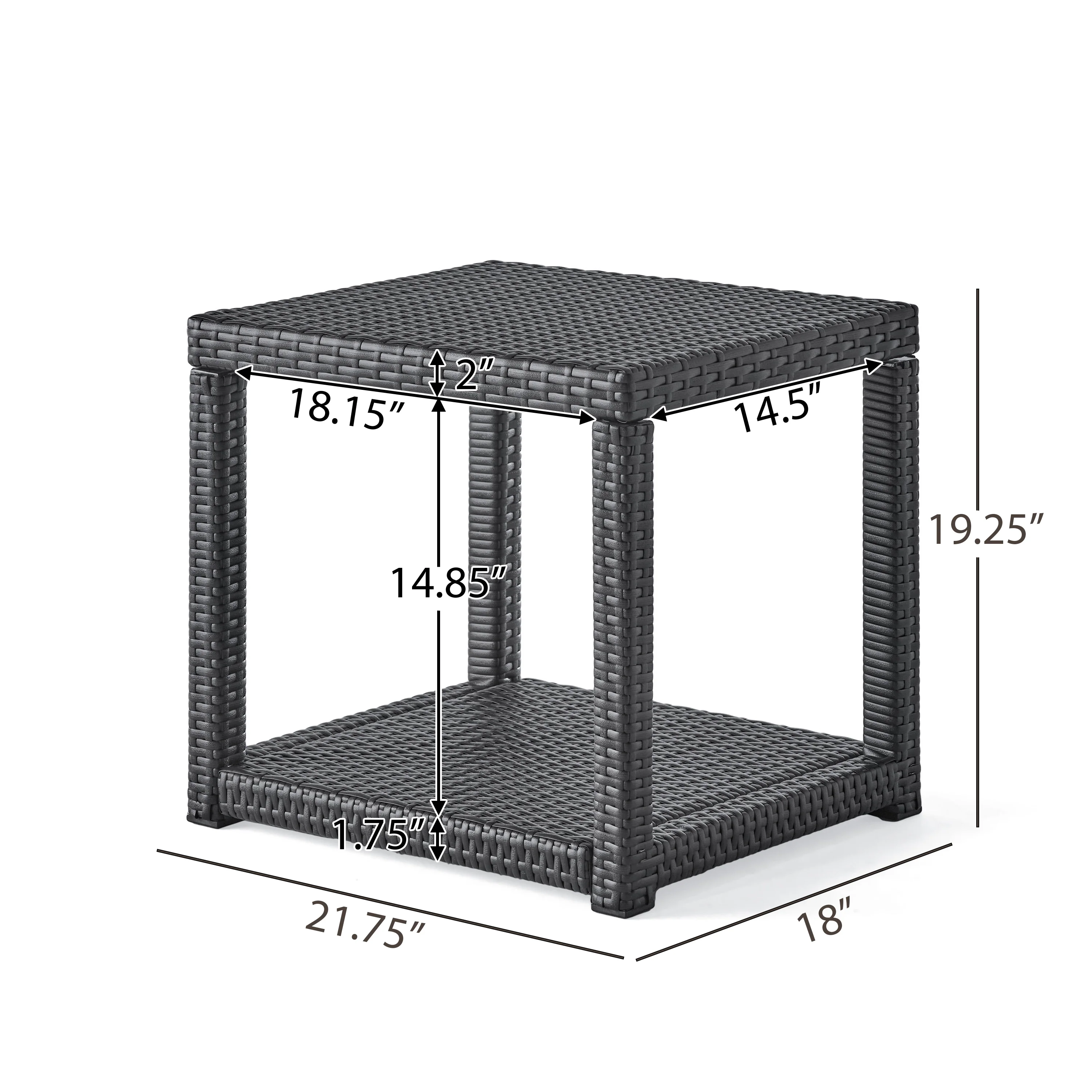 Palawan Outdoor Wicker Accent Table - furnishings