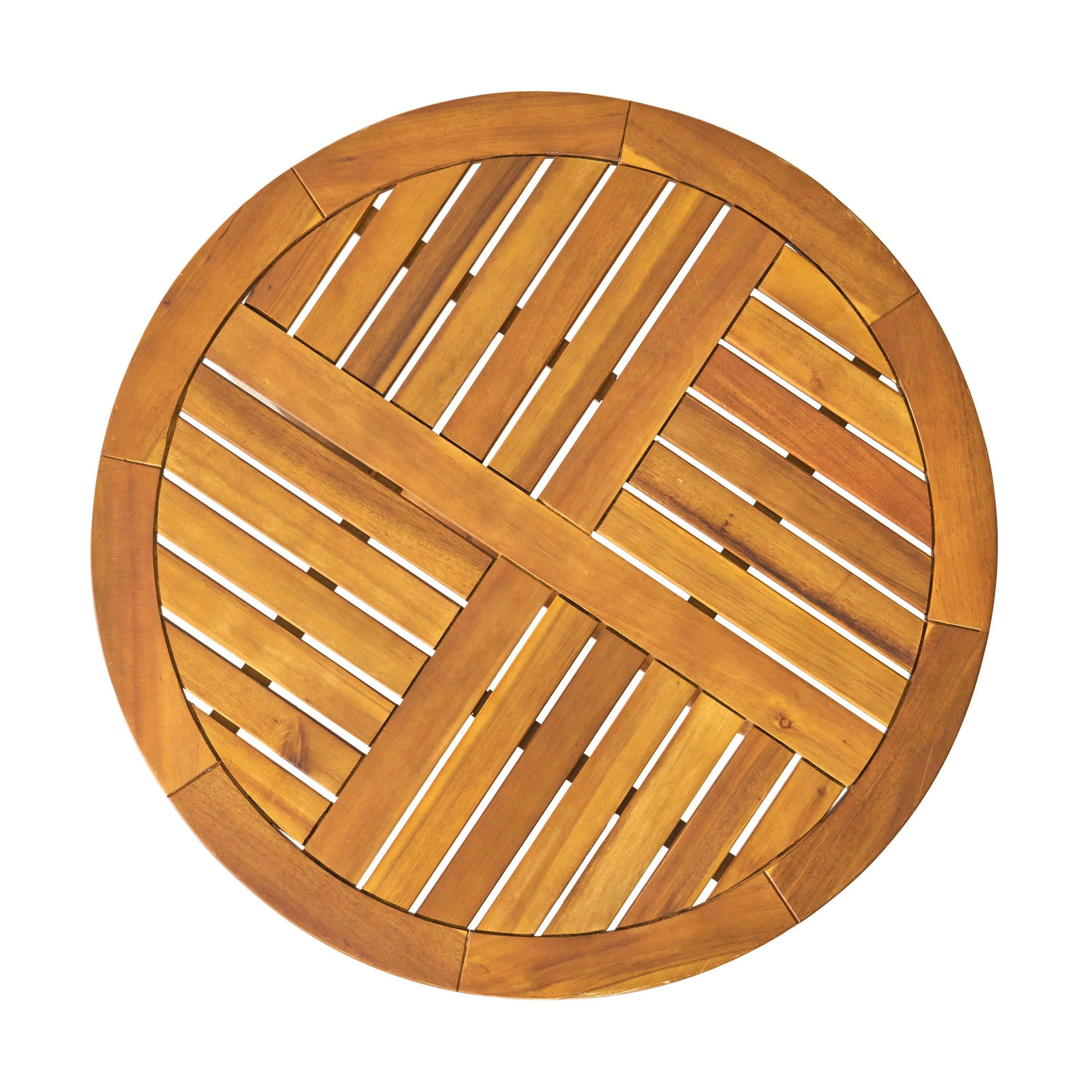 Cathy Outdoor 2-Seater Acacia Wood Bistro Set - furnishings