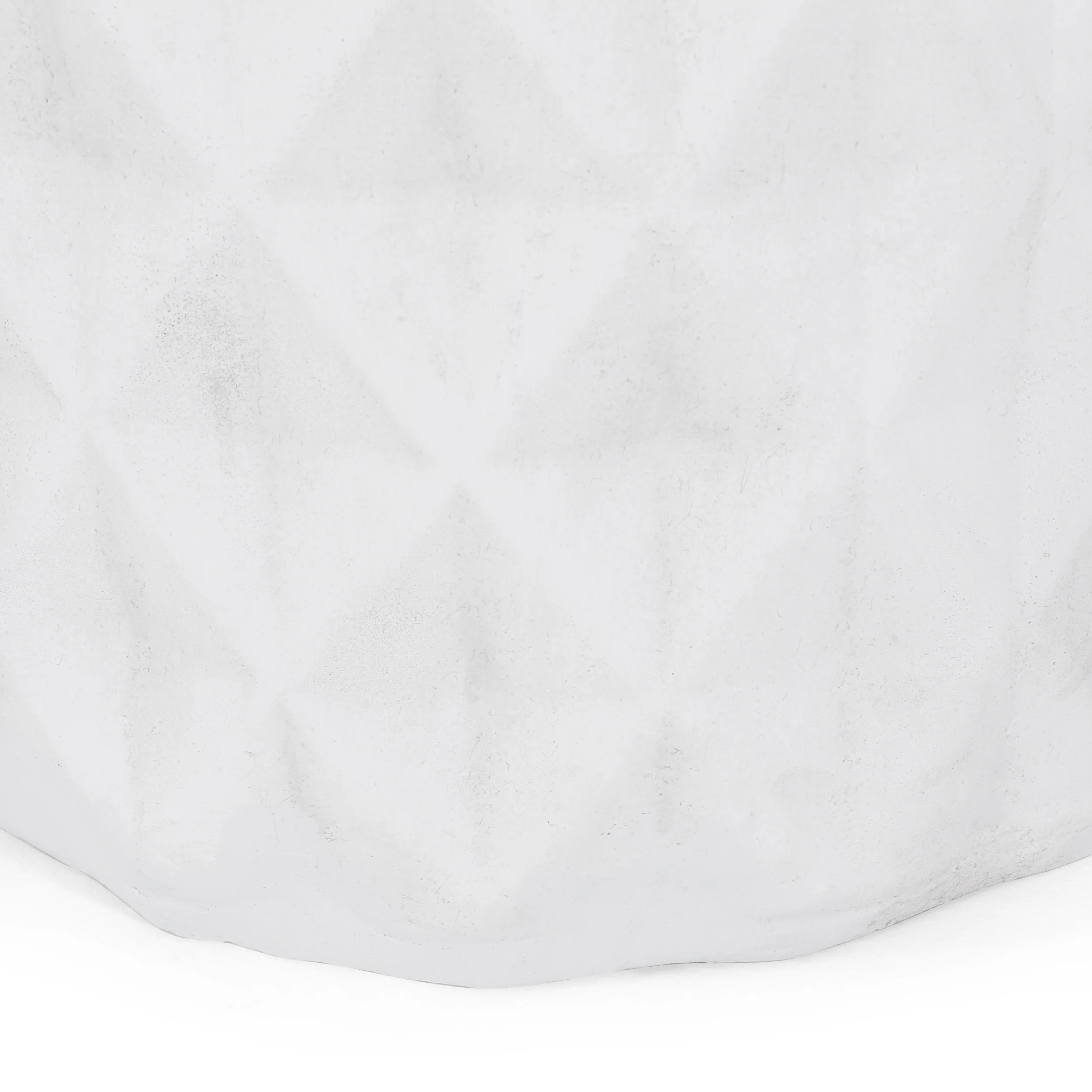 Markley Outdoor Lightweight Concrete Side Table, Antique White - furnishings