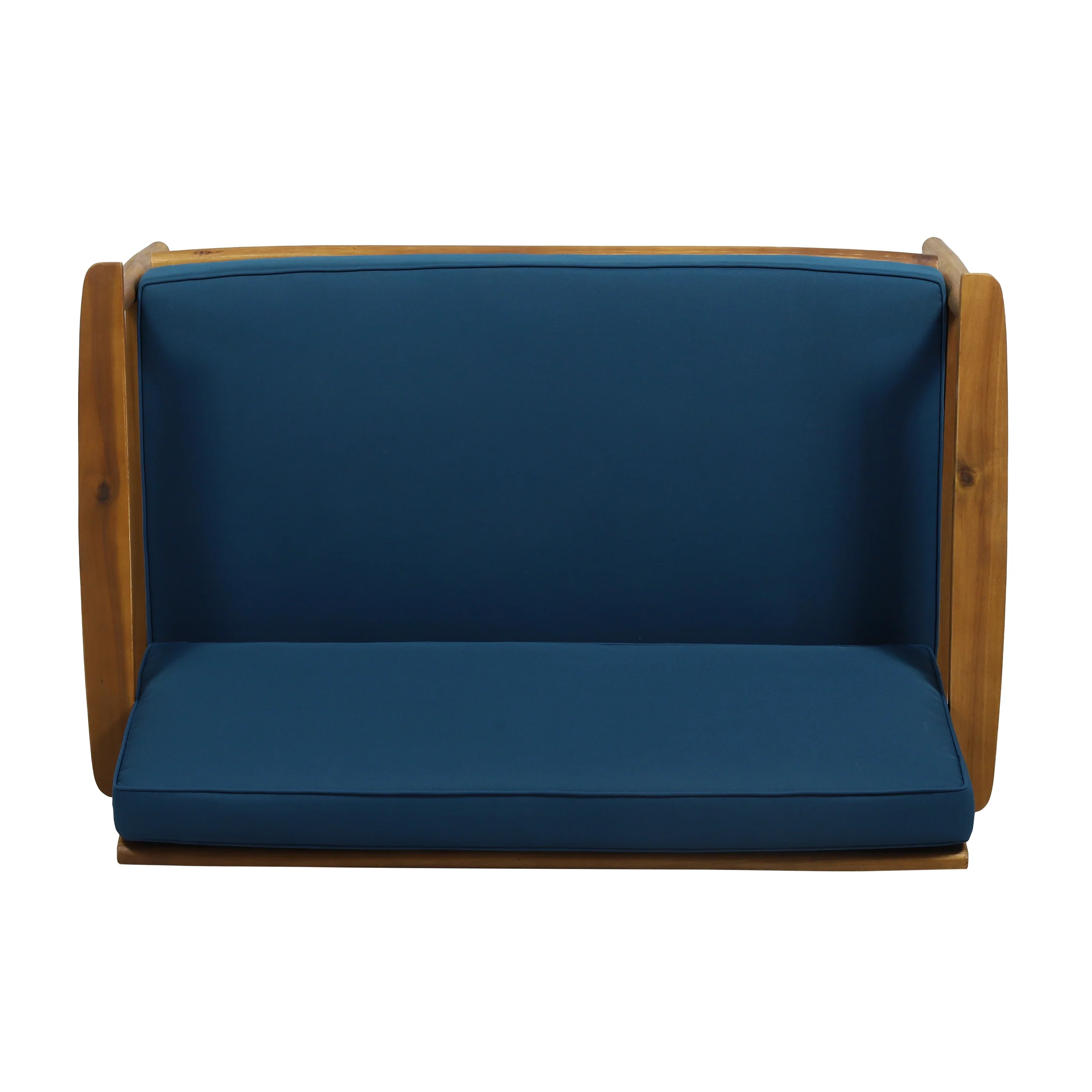 Emmry Outdoor Acacia Wood Loveseat Set with Coffee Table - furnishings