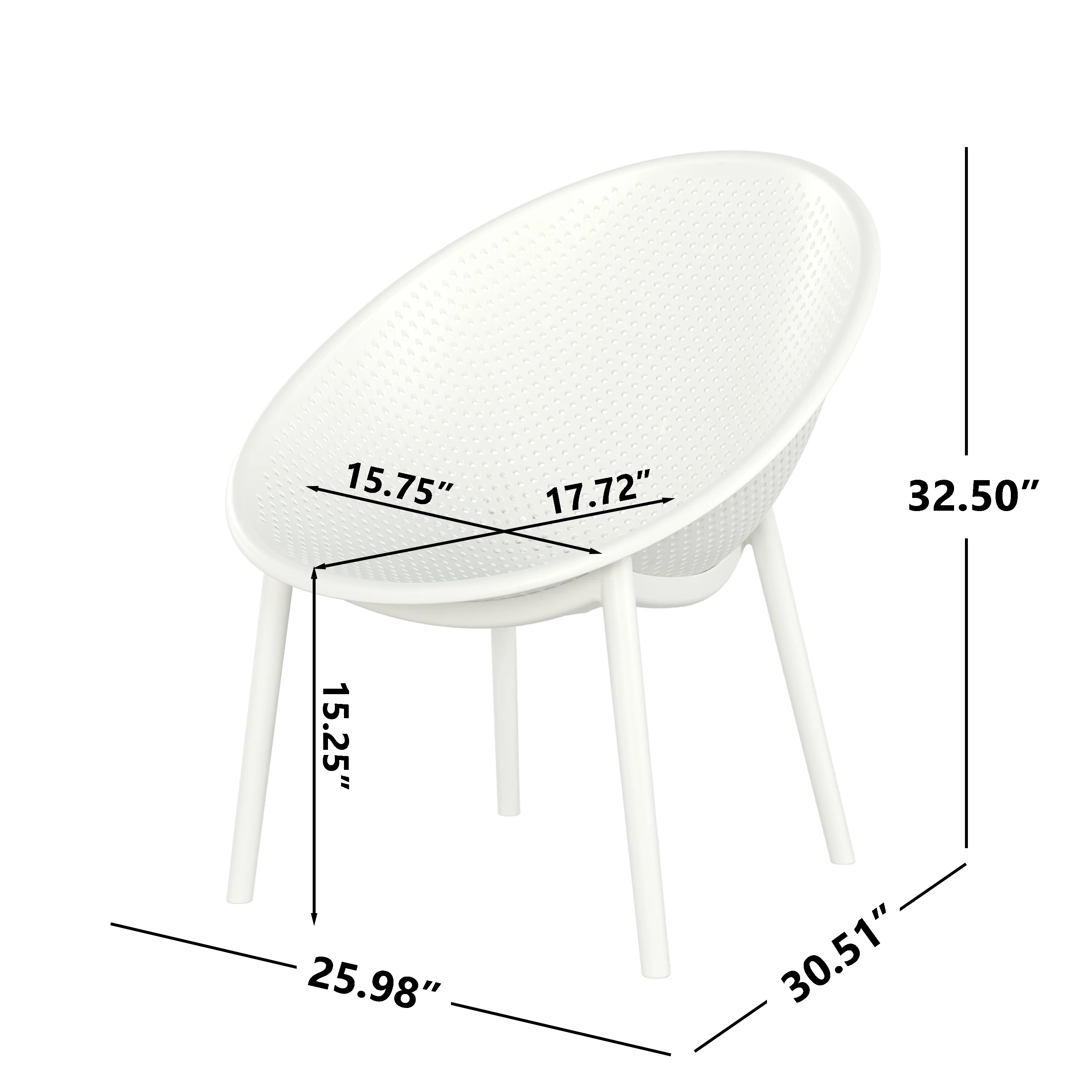 Lysandro Outdoor Patio Accent & Rocking Chairs, Set of 2 - furnishings