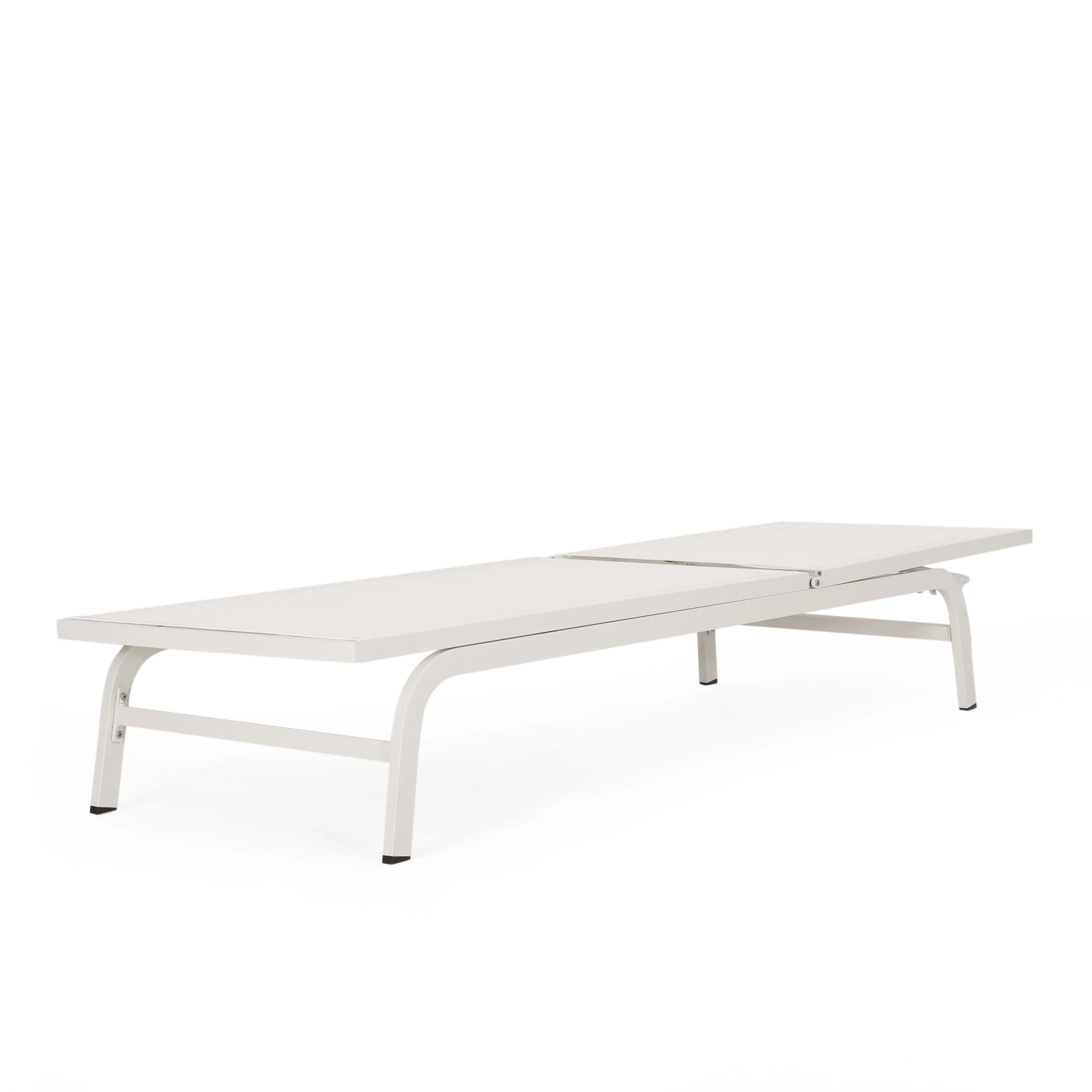 Stekar Outdoor Aluminum and Outdoor Mesh Chaise Lounge, Set of 2 - furnishings
