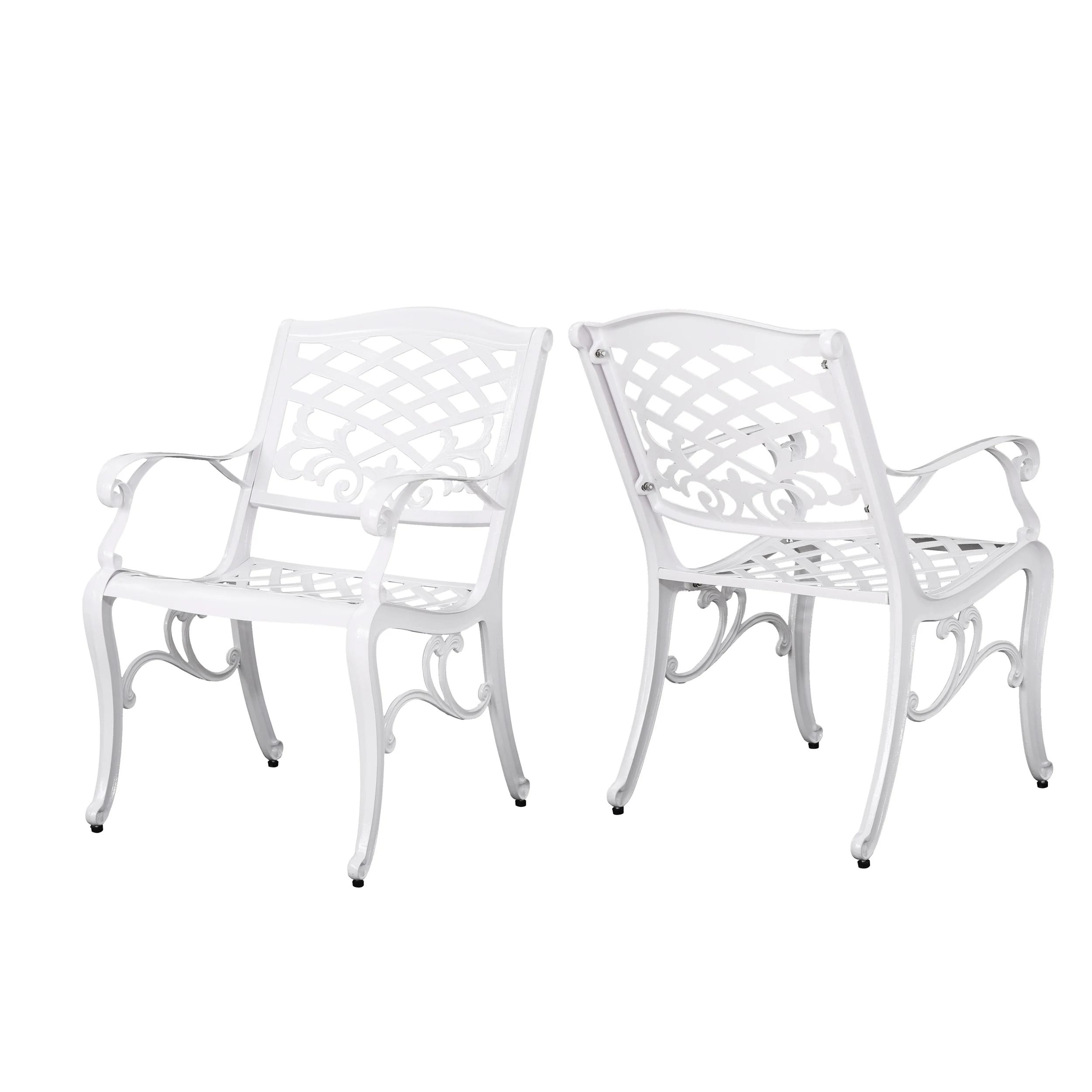 Tsa Outdoor Cast Aluminum Arm Chair (Set of 2) - furnishings