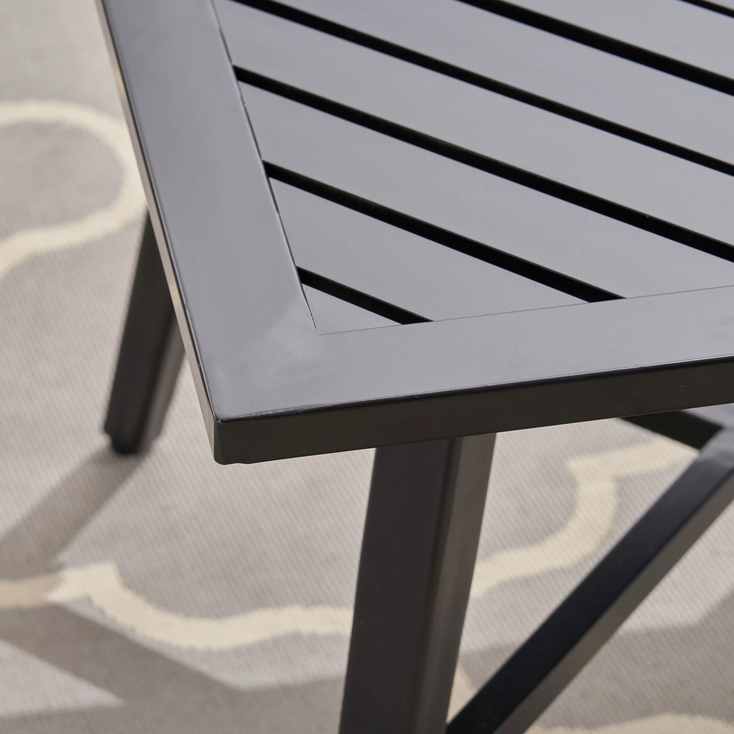 Carlson Diego Outdoor Aluminum Loveseat and Coffee Table Set - furnishings
