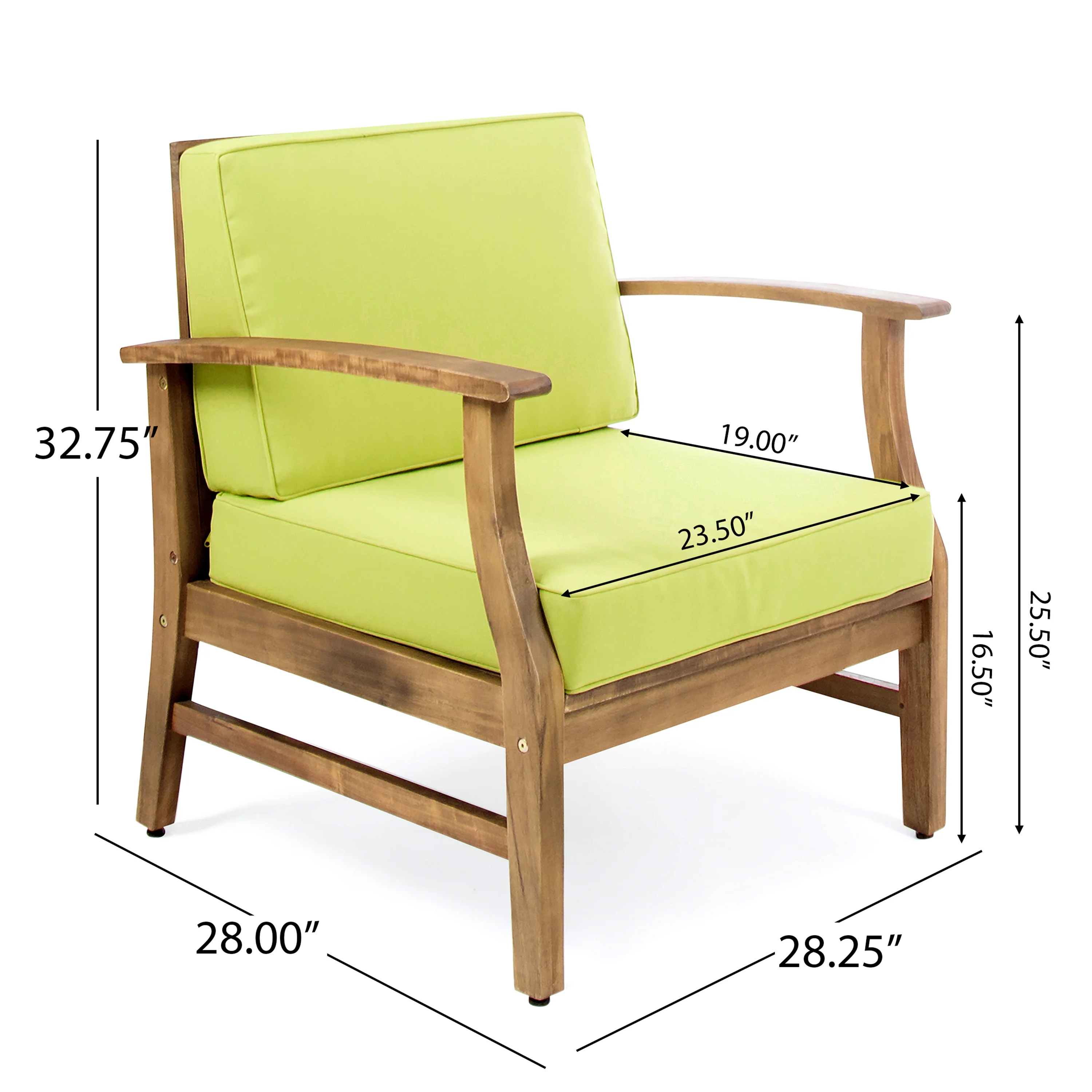 Belle Outdoor 4 Seat Fire Pit Chat Set with Teak Finished Acacia Wood Club Chairs - furnishings
