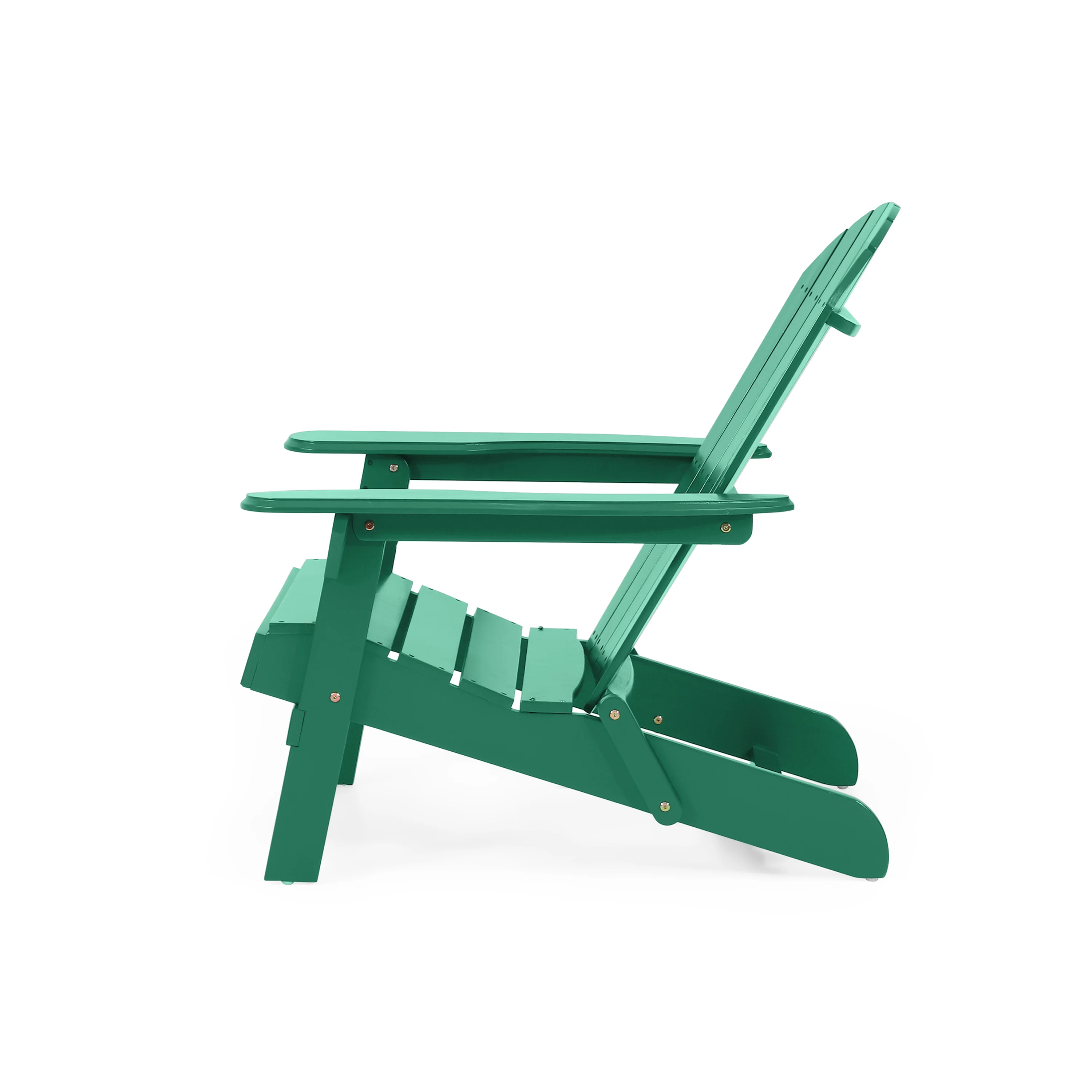 Cartagena Outdoor Rustic Acacia Wood Folding Adirondack Chair, Set of 4 - furnishings