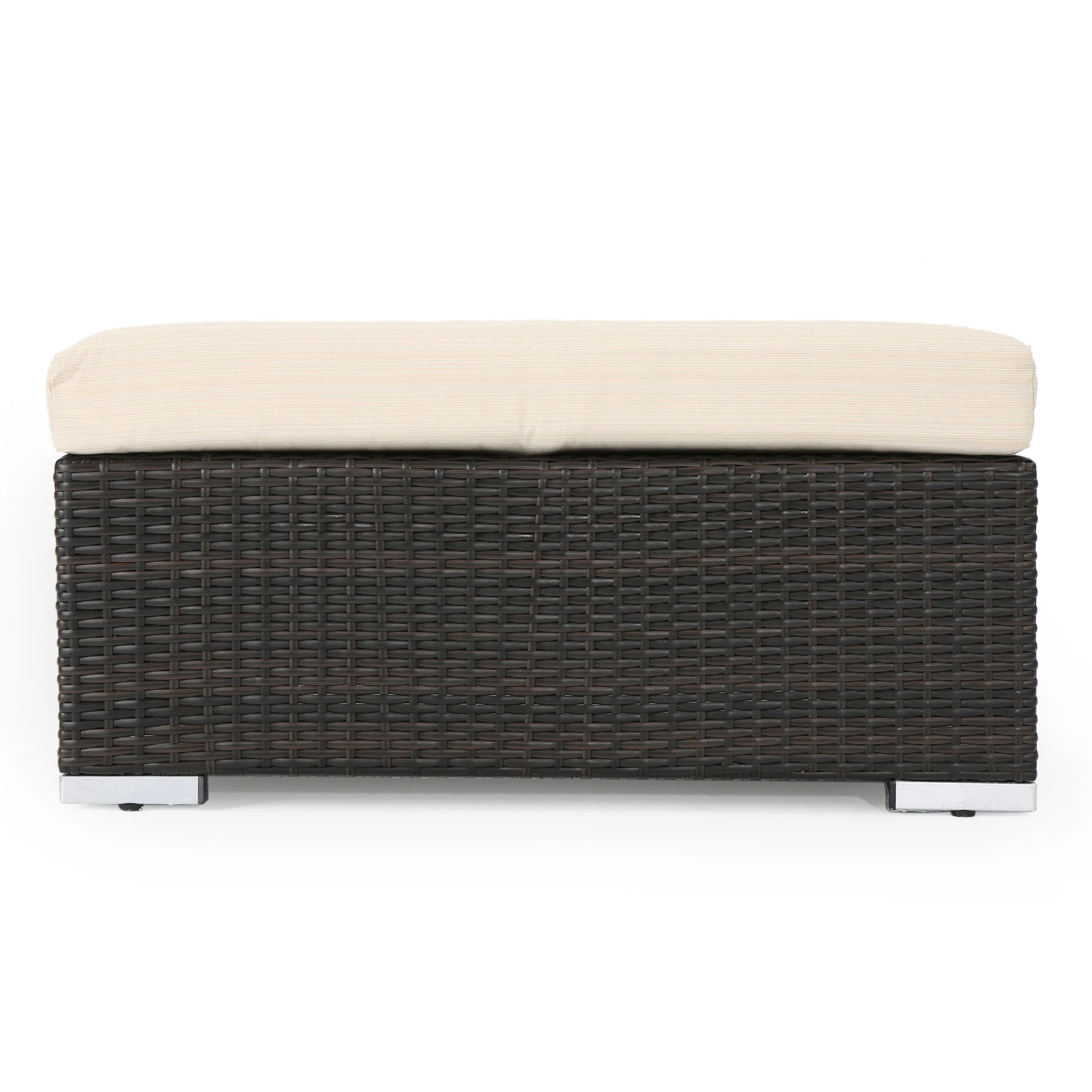 Francisco 7pc Outdoor Wicker Sectional w/ Cushions - furnishings