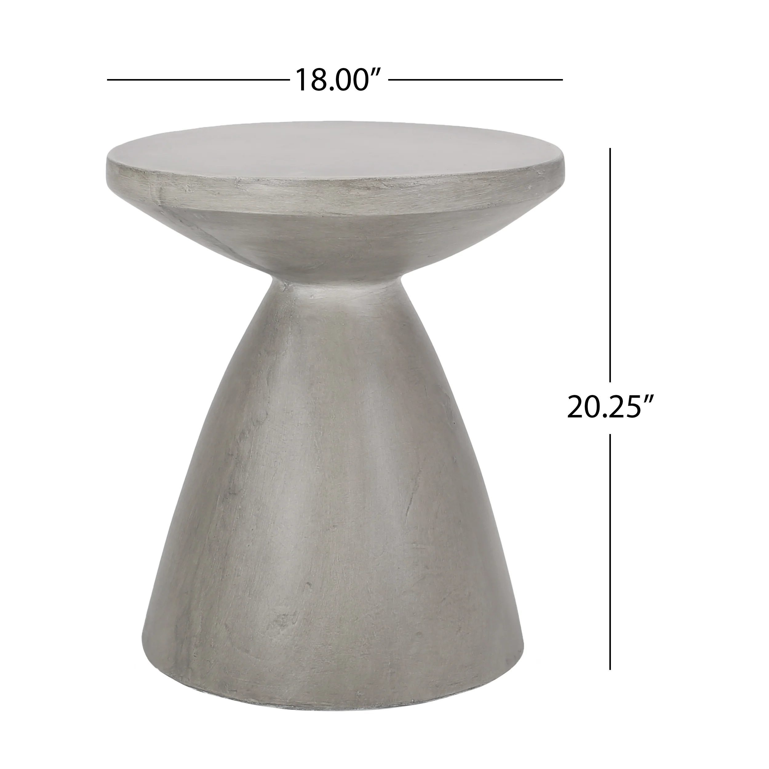 Inkwood Outdoor Lightweight Concrete Side Table, Concrete Finish - furnishings