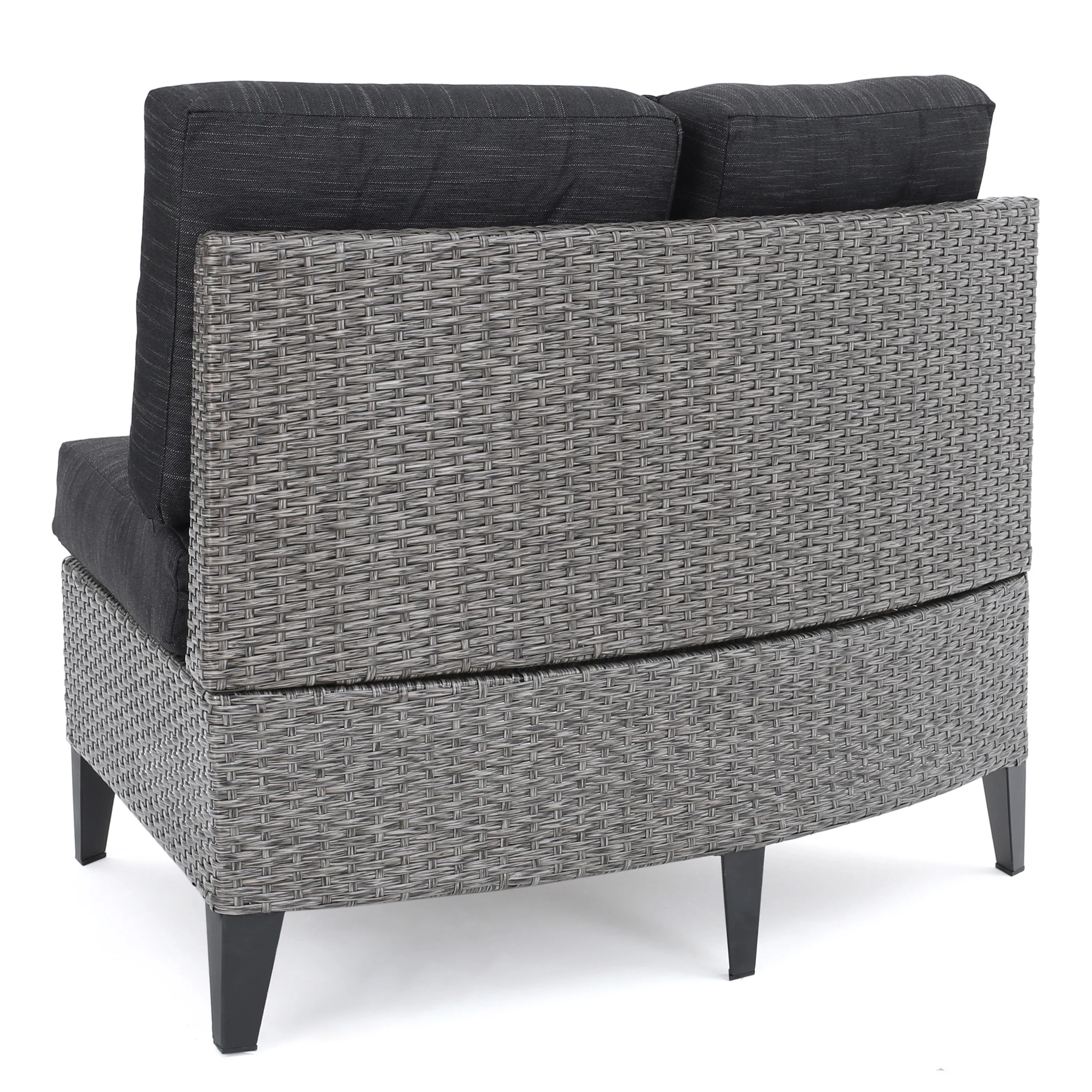 Nessett 10pc Outdoor Fire Pit Sectional Sofa Set - furnishings