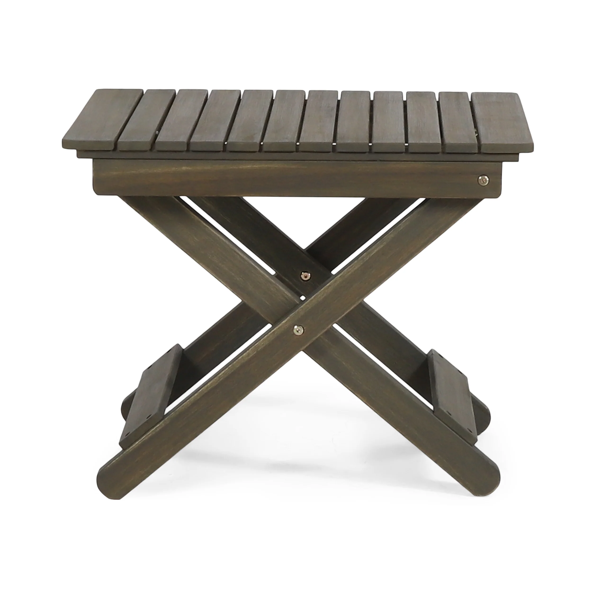 Kandyce Outdoor Acacia Wood 2 Seater Folding Chat Set - furnishings