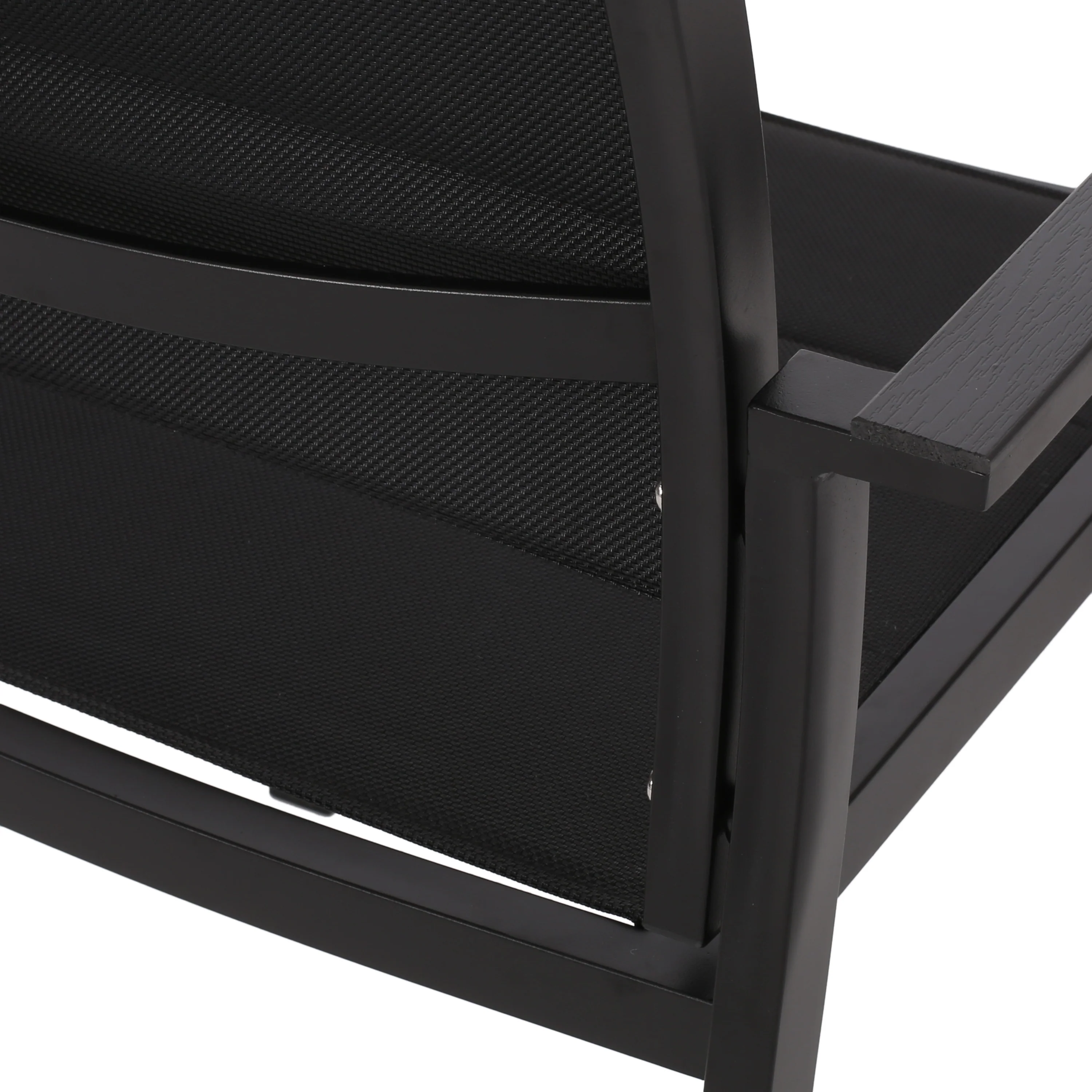 Curtisian Outdoor Mesh and Aluminum Dining Chairs - furnishings