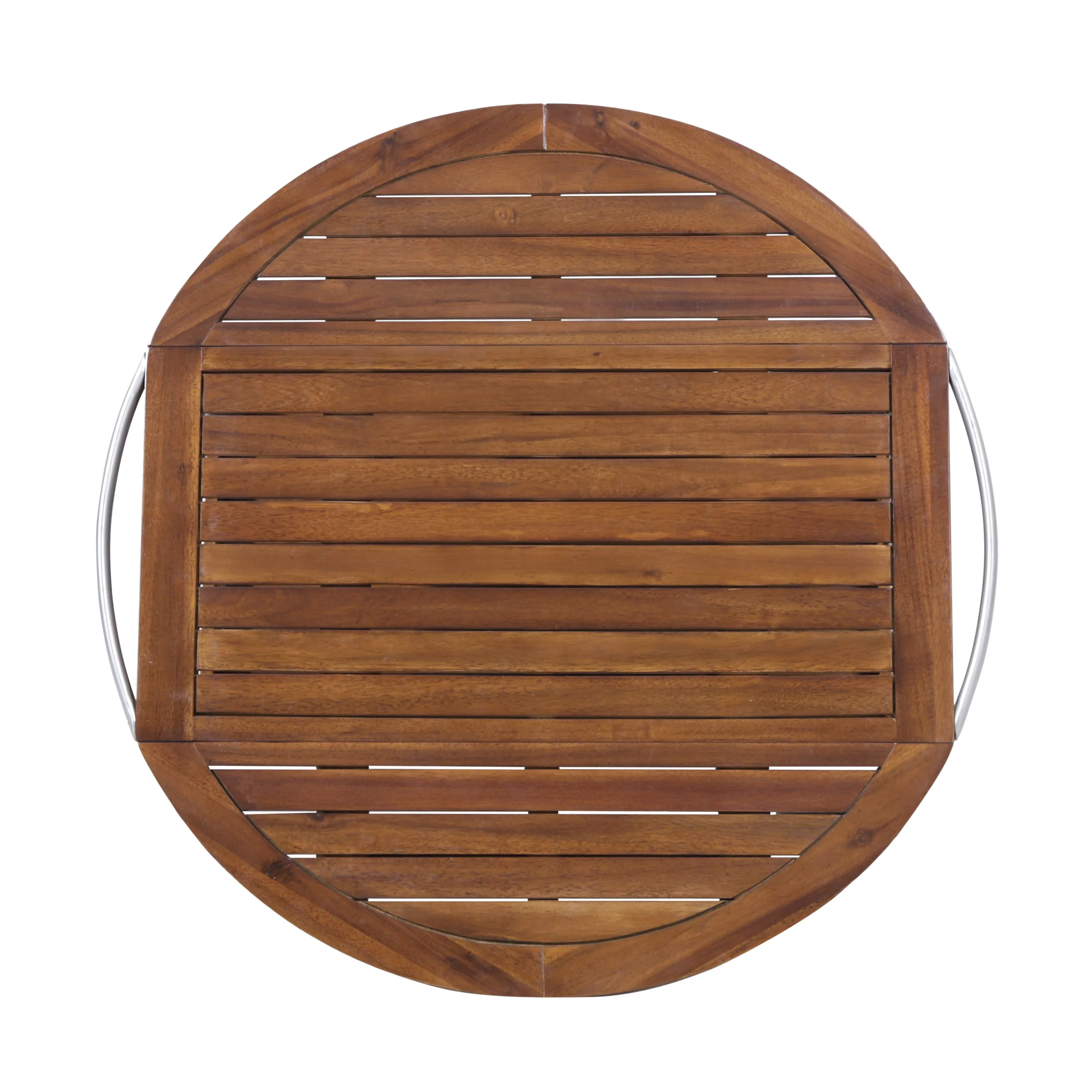 Cyndy Farmhouse Cottage Dark Oak Acacia Wood Bar Cart - furnishings