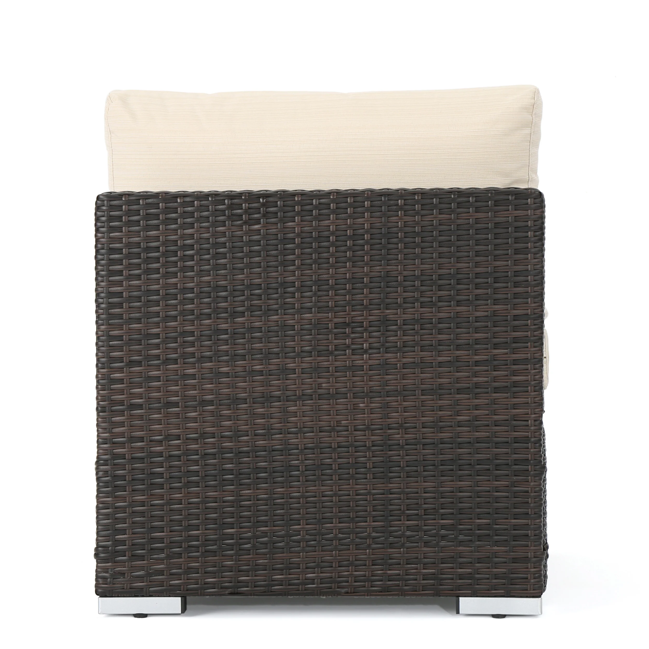 Francisco Outdoor Wicker Sectional Sofa Seat w/ Cushions - furnishings