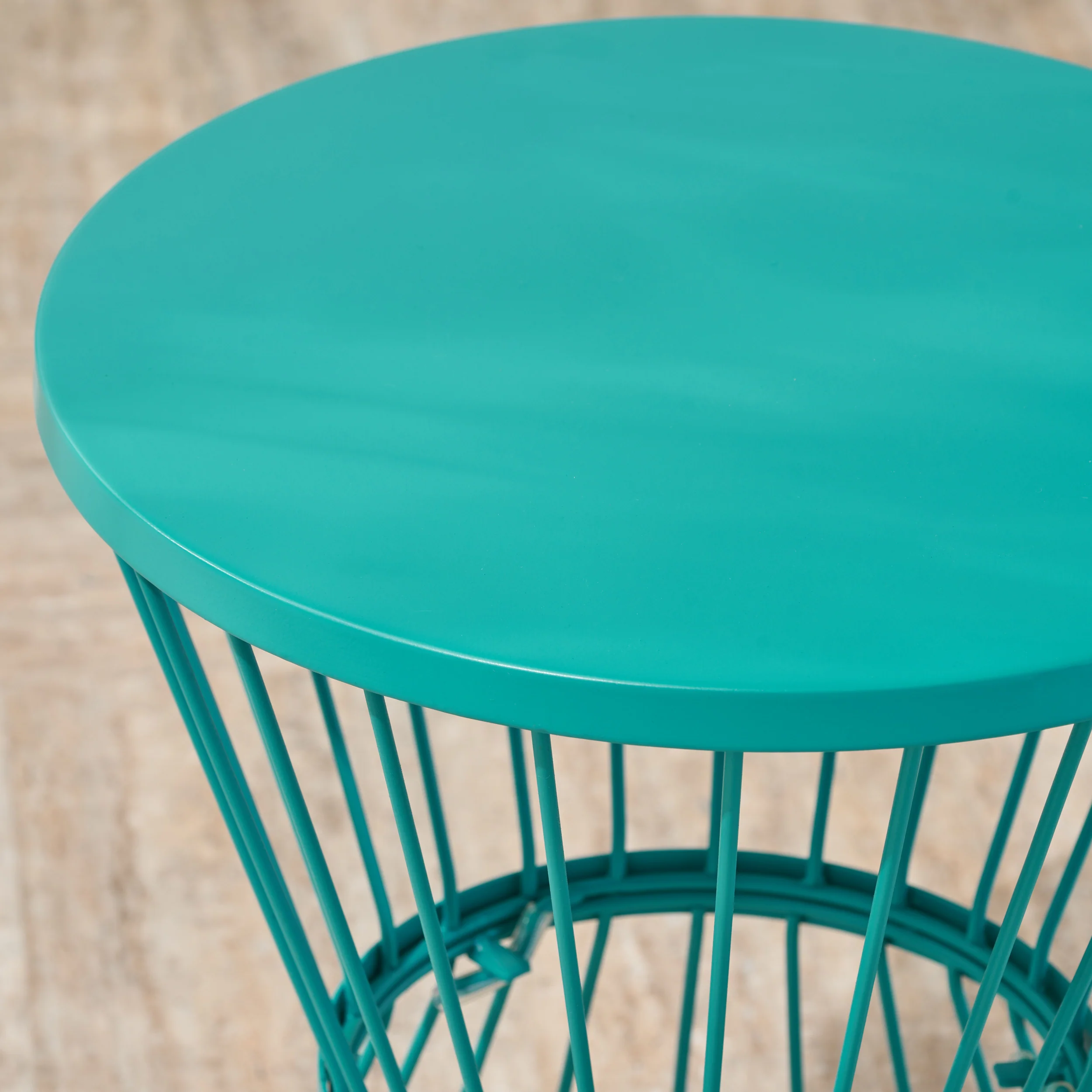 Fern Outdoor 16 Inch Iron Side Table - furnishings