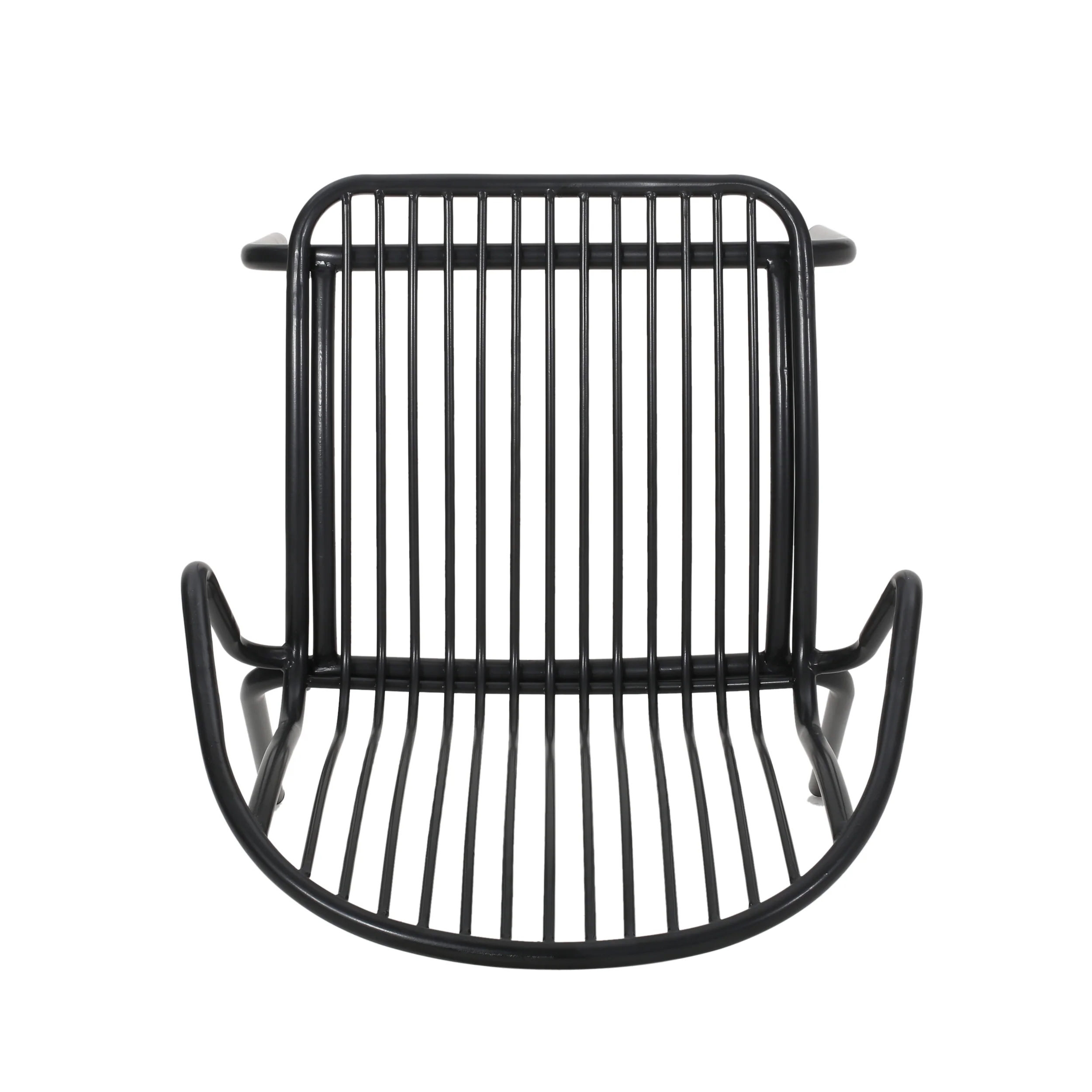 Emily Outdoor Modern Iron Club Chair (Set of 2) - furnishings