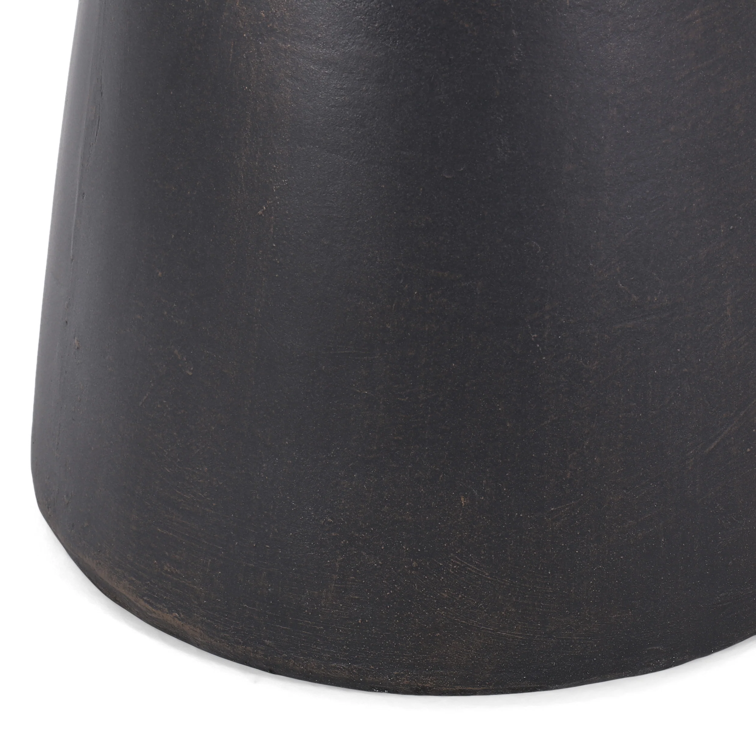 Snumshire Outdoor Lightweight Concrete Side Table, Antique Copper - furnishings