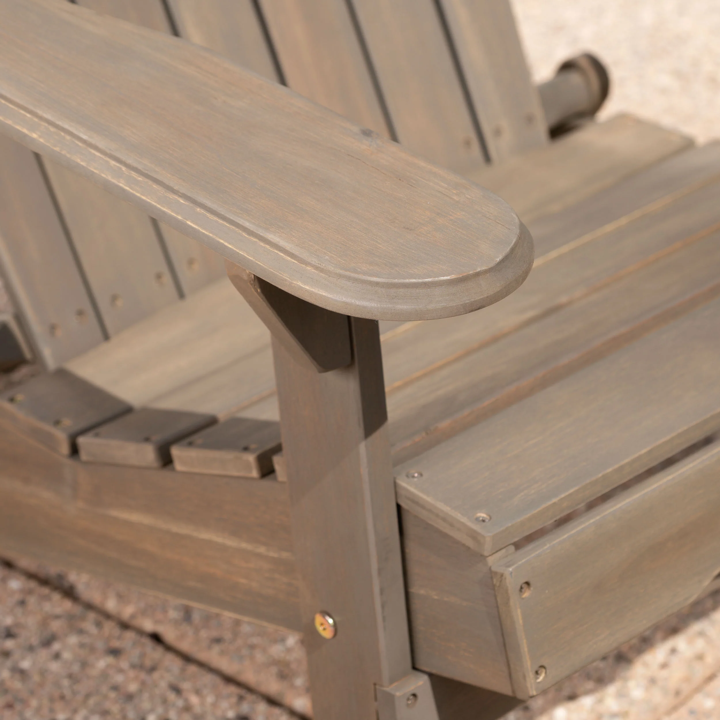 Jasper Outdoor Acacia Wood 5 Piece Adirondack Chair and Fire Pit Set - furnishings