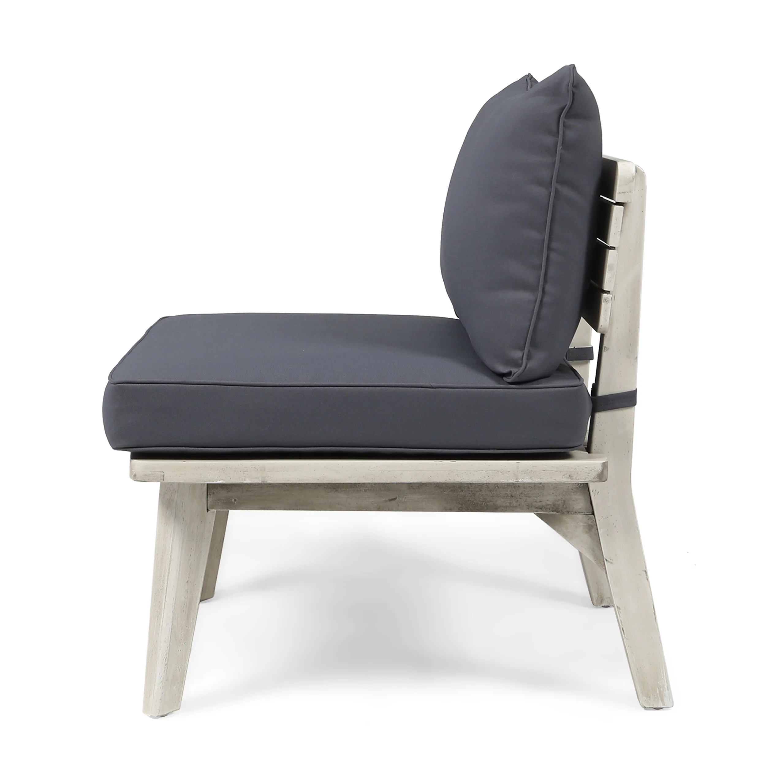 Boyle Outdoor Acacia Wood Loveseat - furnishings