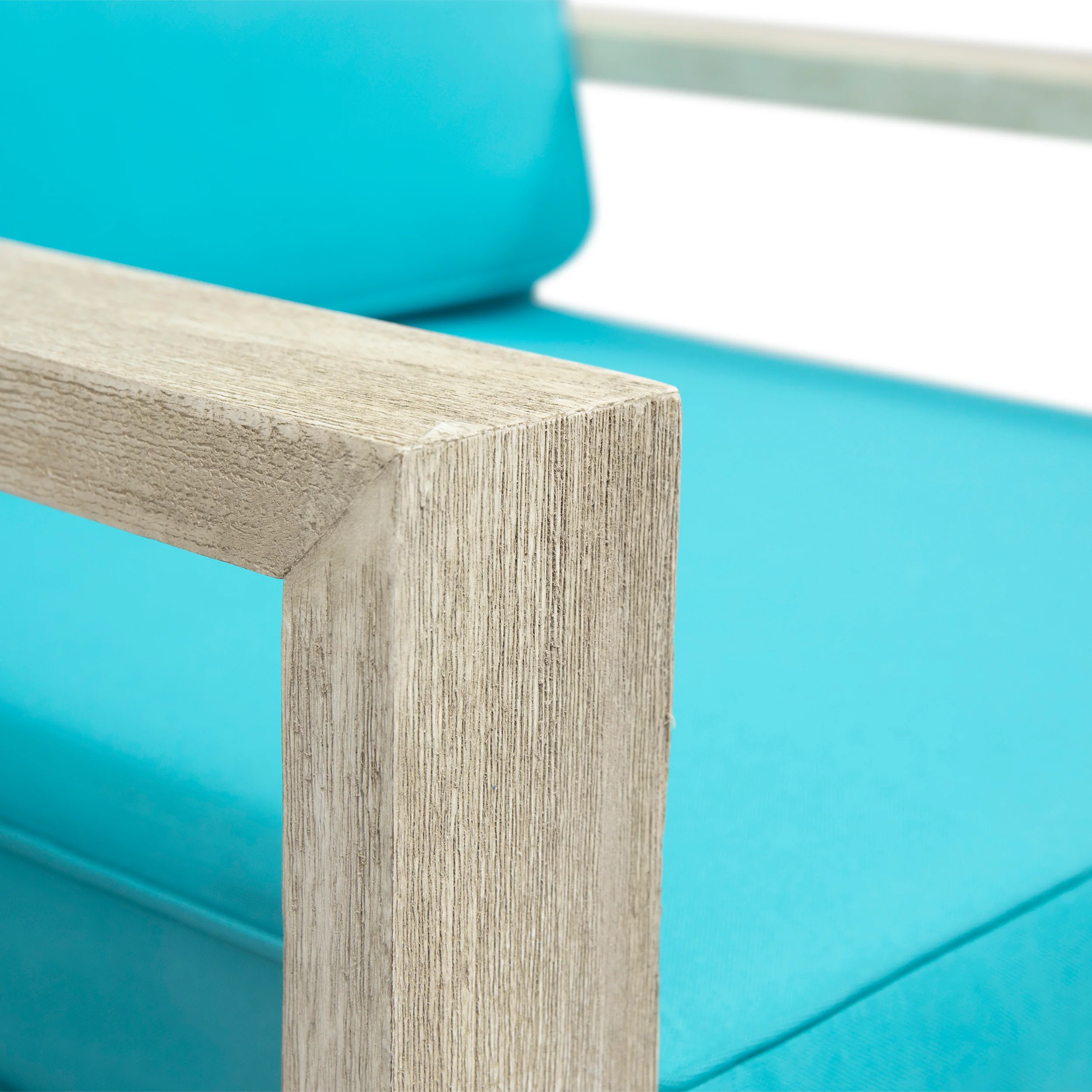 Ben Outdoor Acacia Wood Club Chairs with Cushions (Set of 2) - furnishings