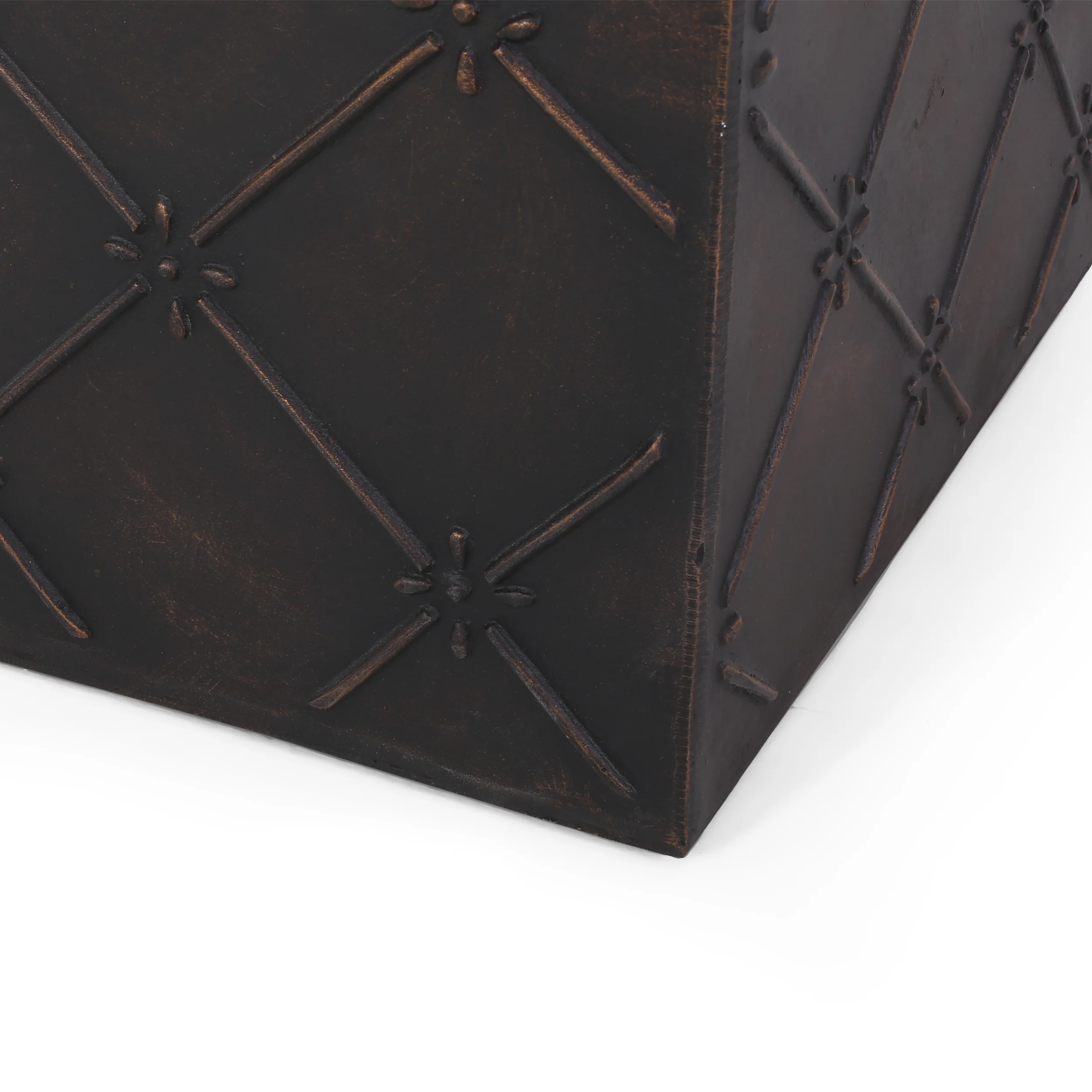 Baxton Outdoor Lightweight Concrete Side Table - furnishings