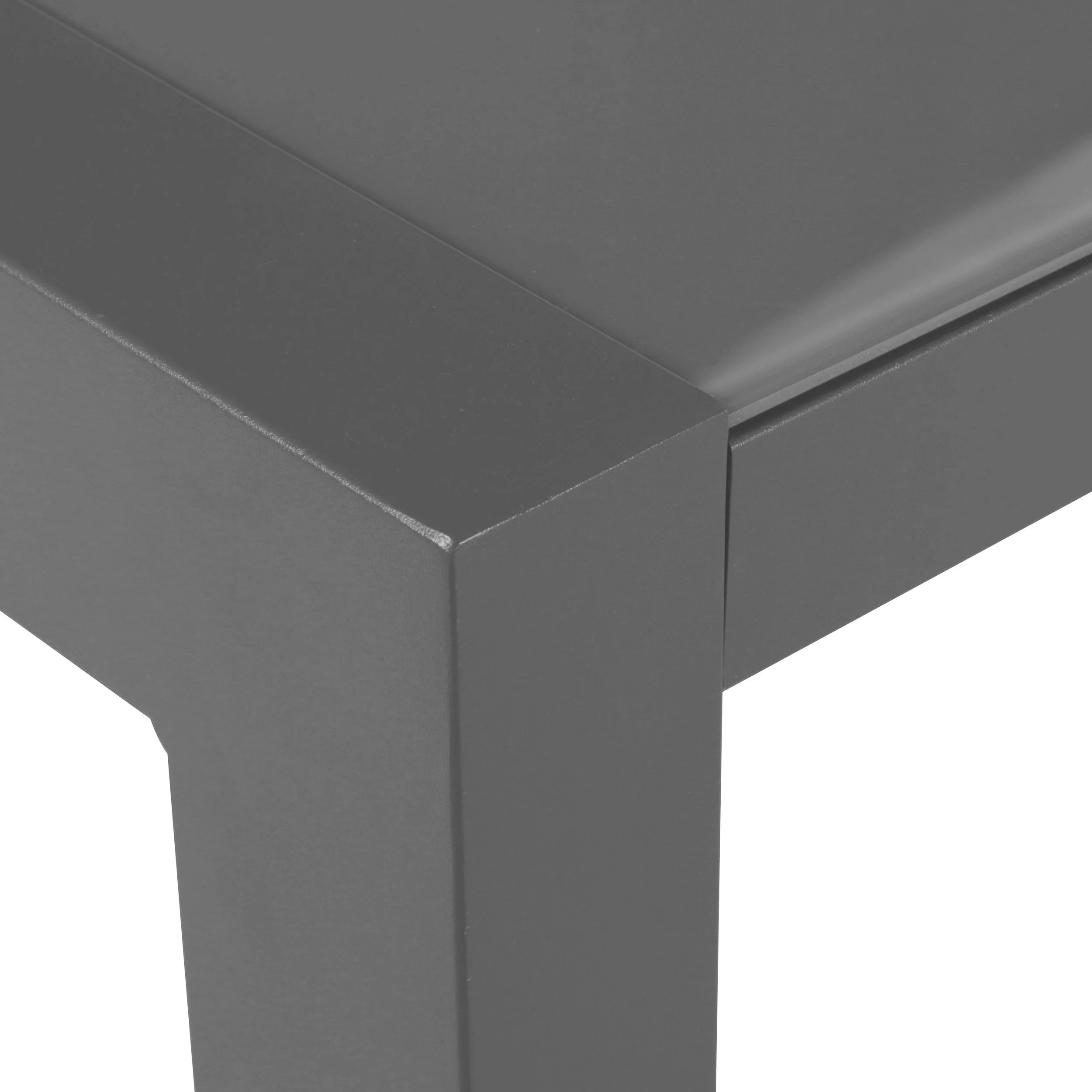 Eli Outdoor Tempered Glass Dining Table with Aluminum Frame - furnishings