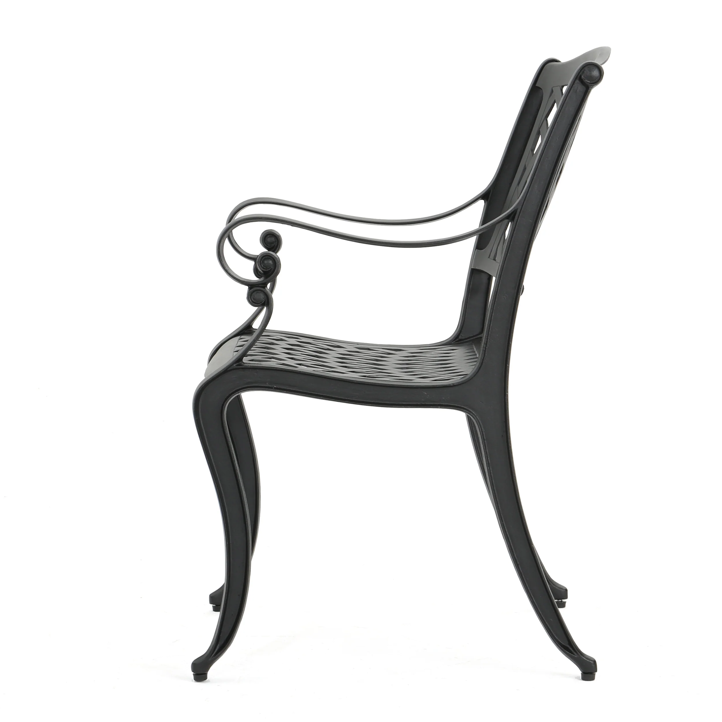 Hallandale Outdoor Dining Chair with Cushion (Set of 2) - furnishings
