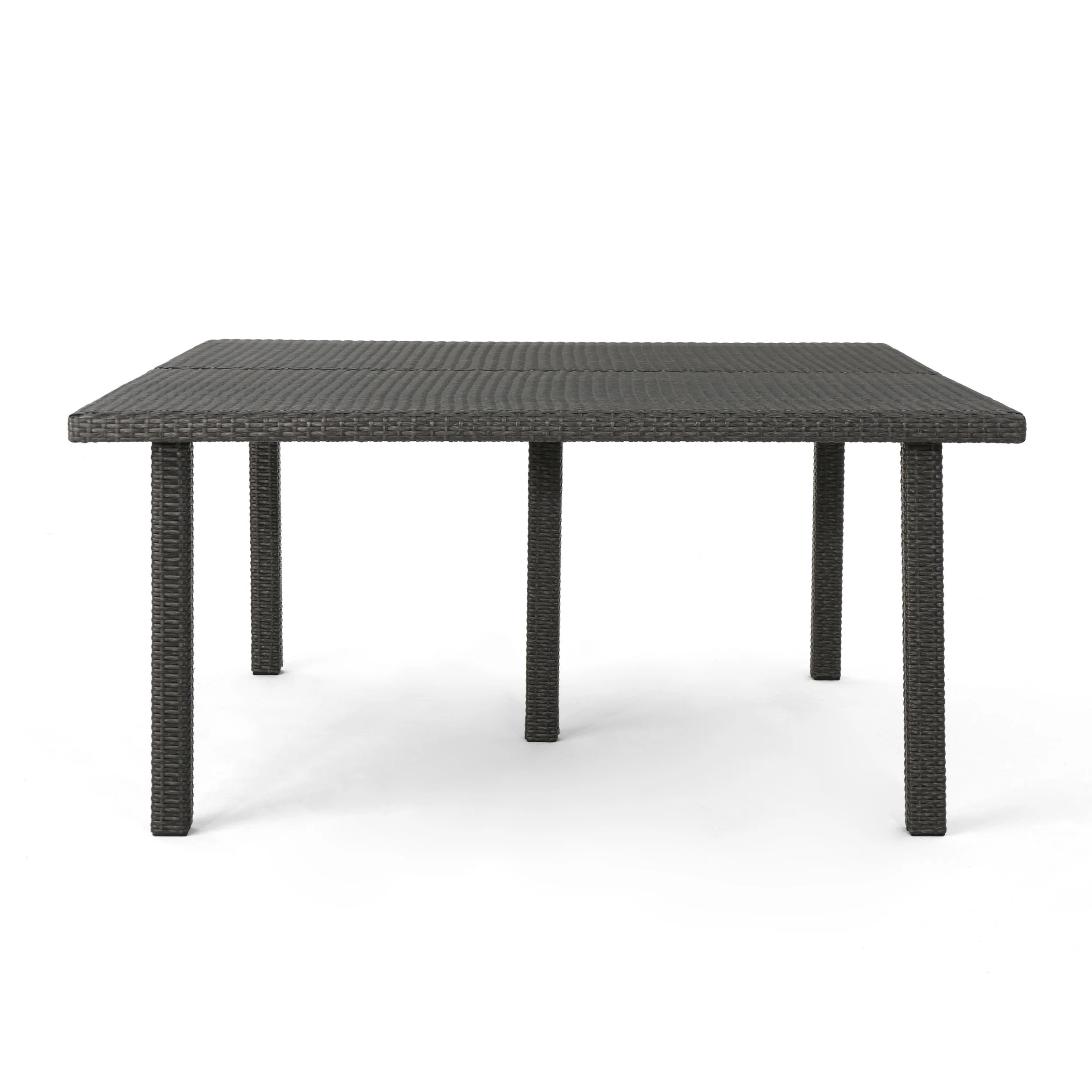Fern Outdoor 64 Inch Wicker Square Dining Table - furnishings