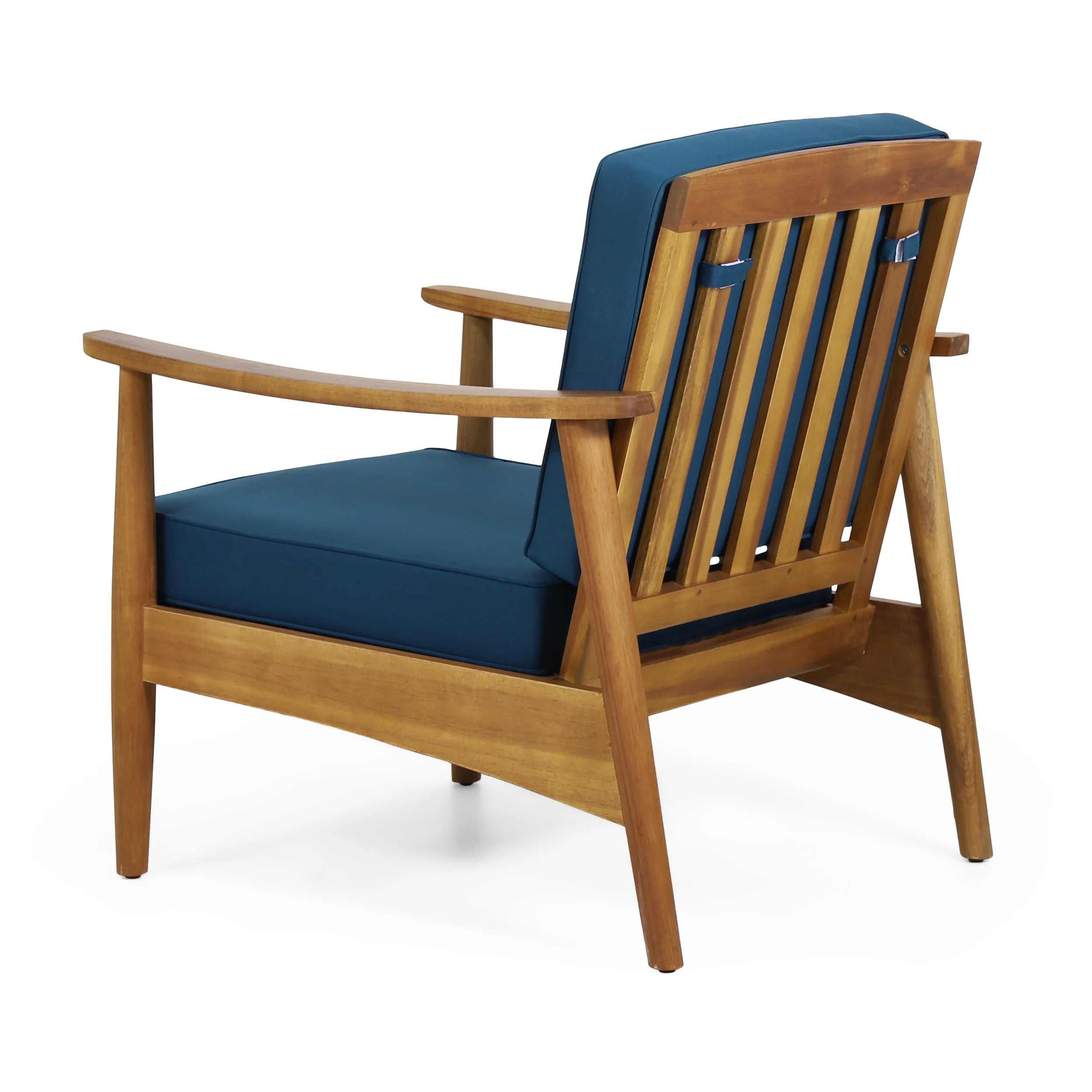 Emmry Outdoor Acacia Wood Club Chair, Set of 2 - furnishings