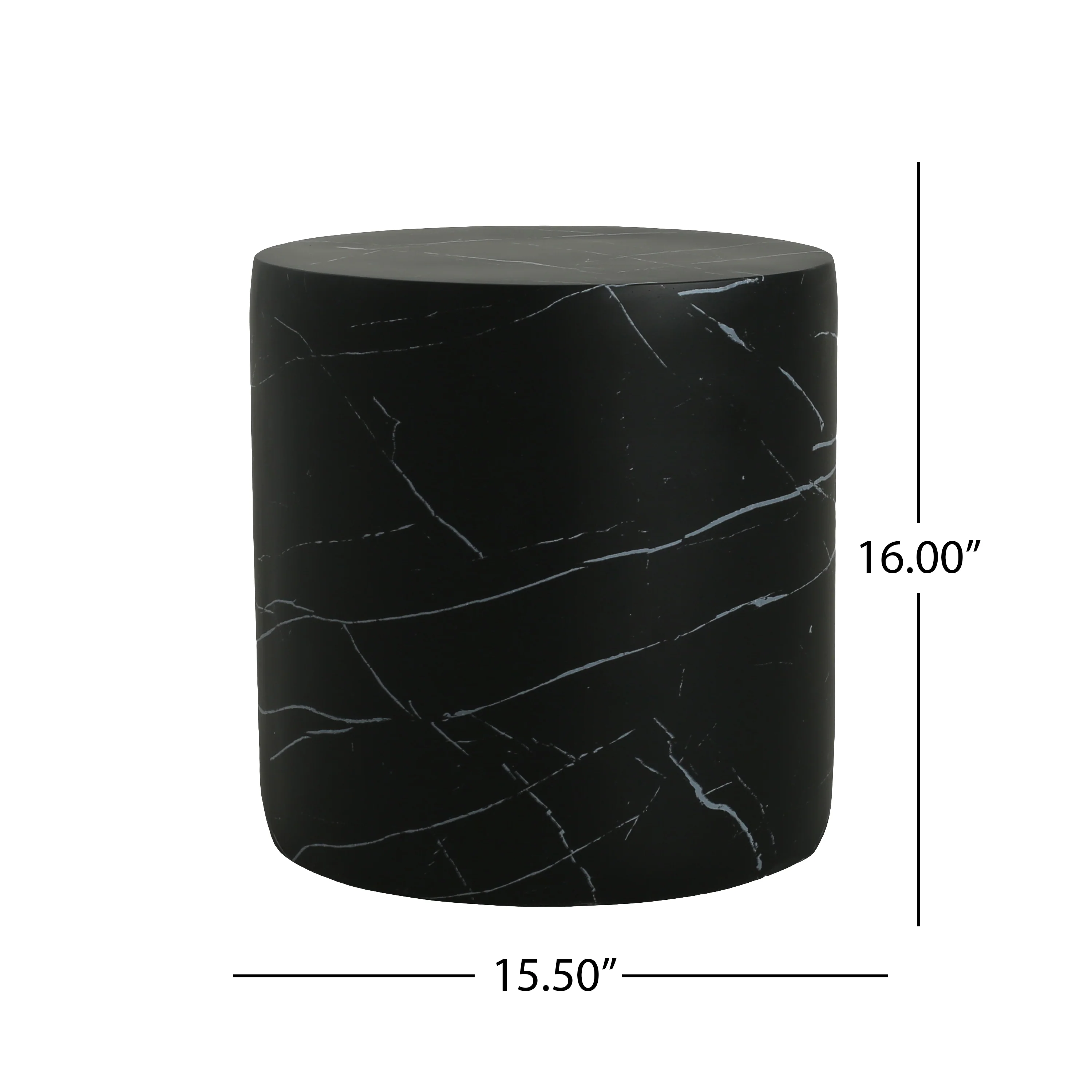 Callowaye Outdoor Patio Round Concrete Accent Table - furnishings