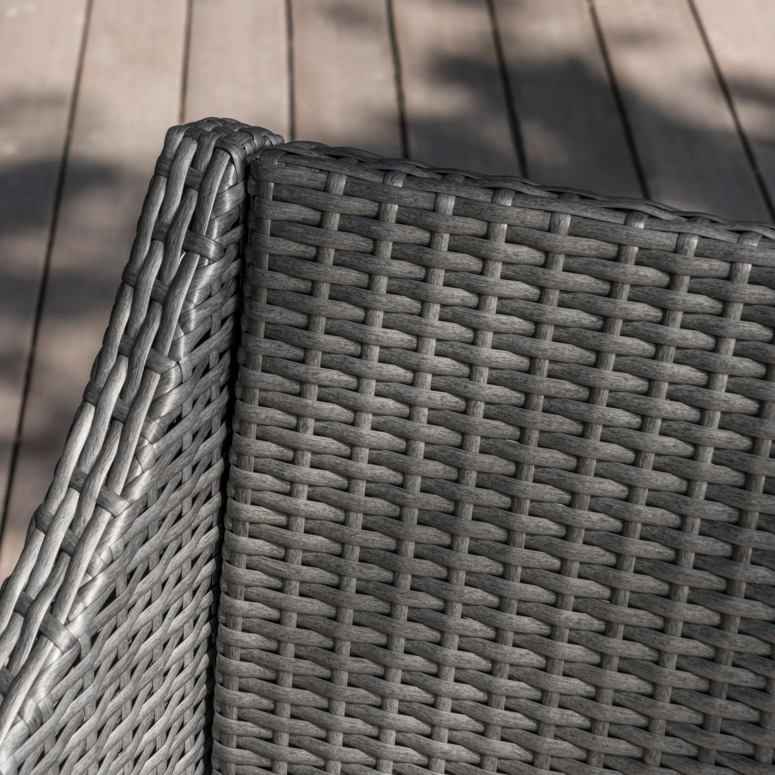 Antioch Outdoor Wicker Dining Chairs with Water Resistant Cushions (Set of 2) - furnishings