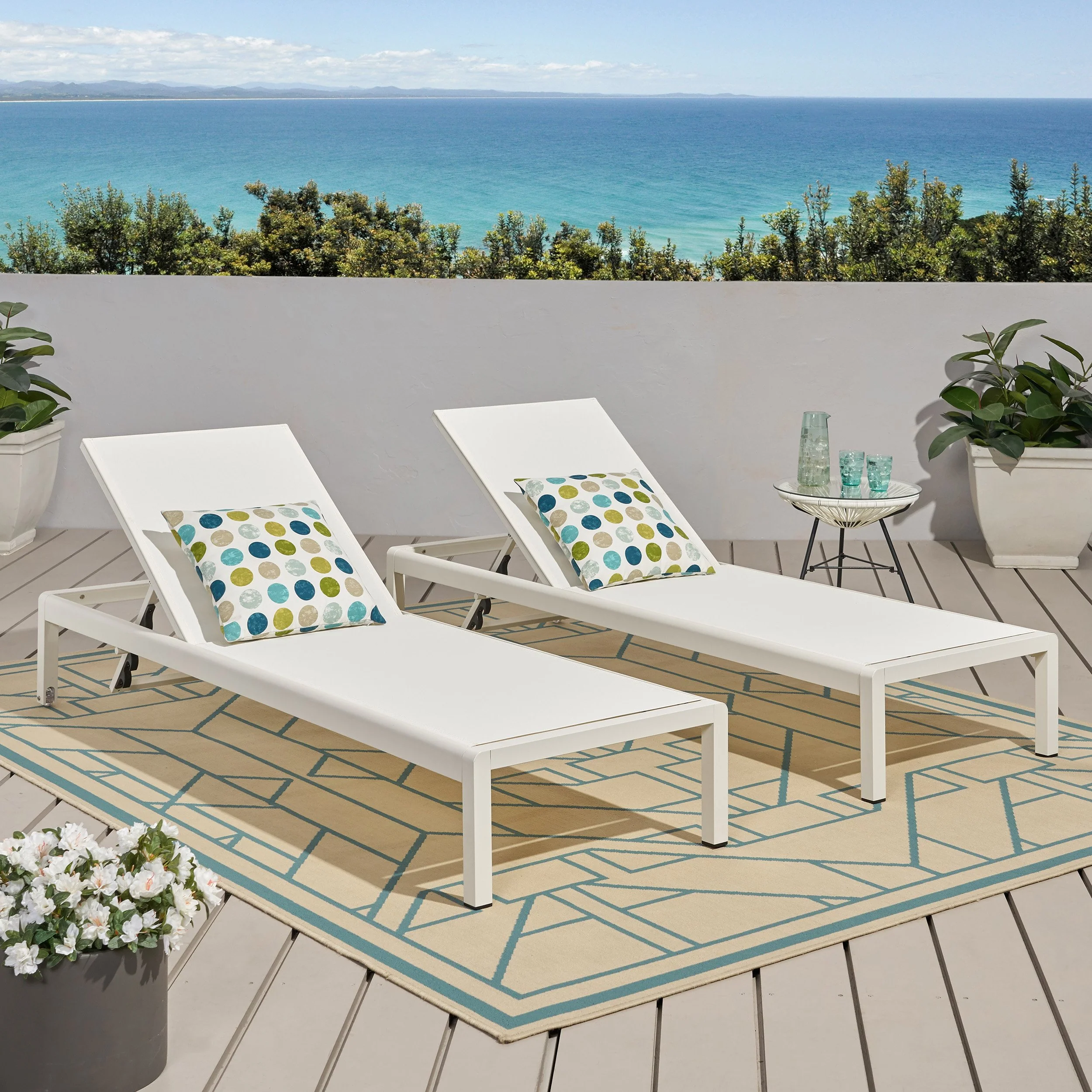 Cherie Outdoor Chaise Lounge - furnishings