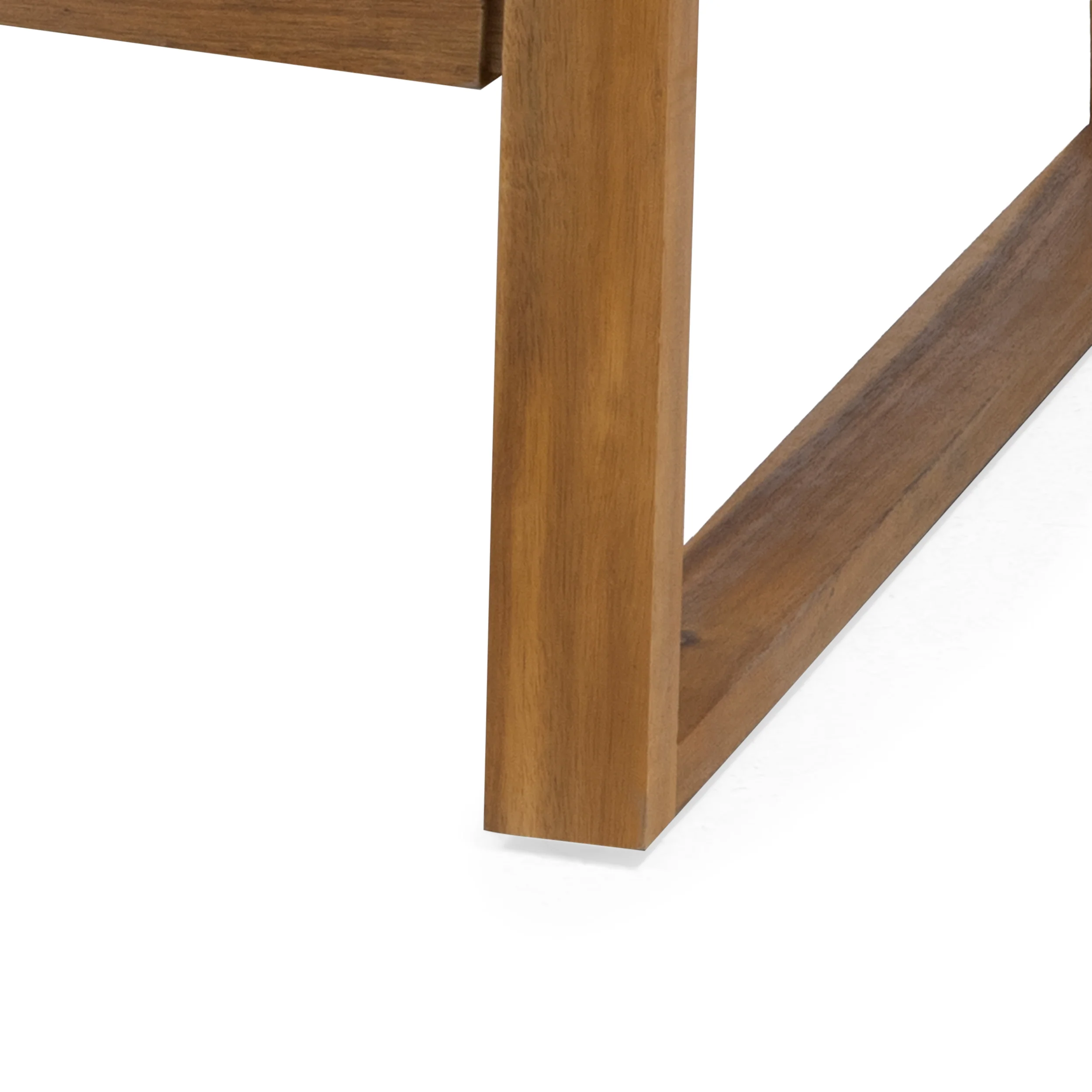 Johnlucas Outdoor Acacia Wood Loveseat and Coffee Table Set - furnishings