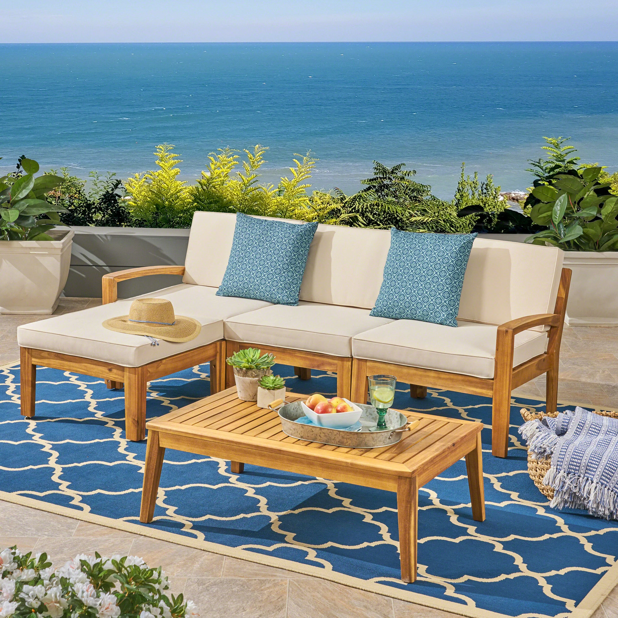 Grenada 5pcs Outdoor Sectional Sofa Set - furnishings