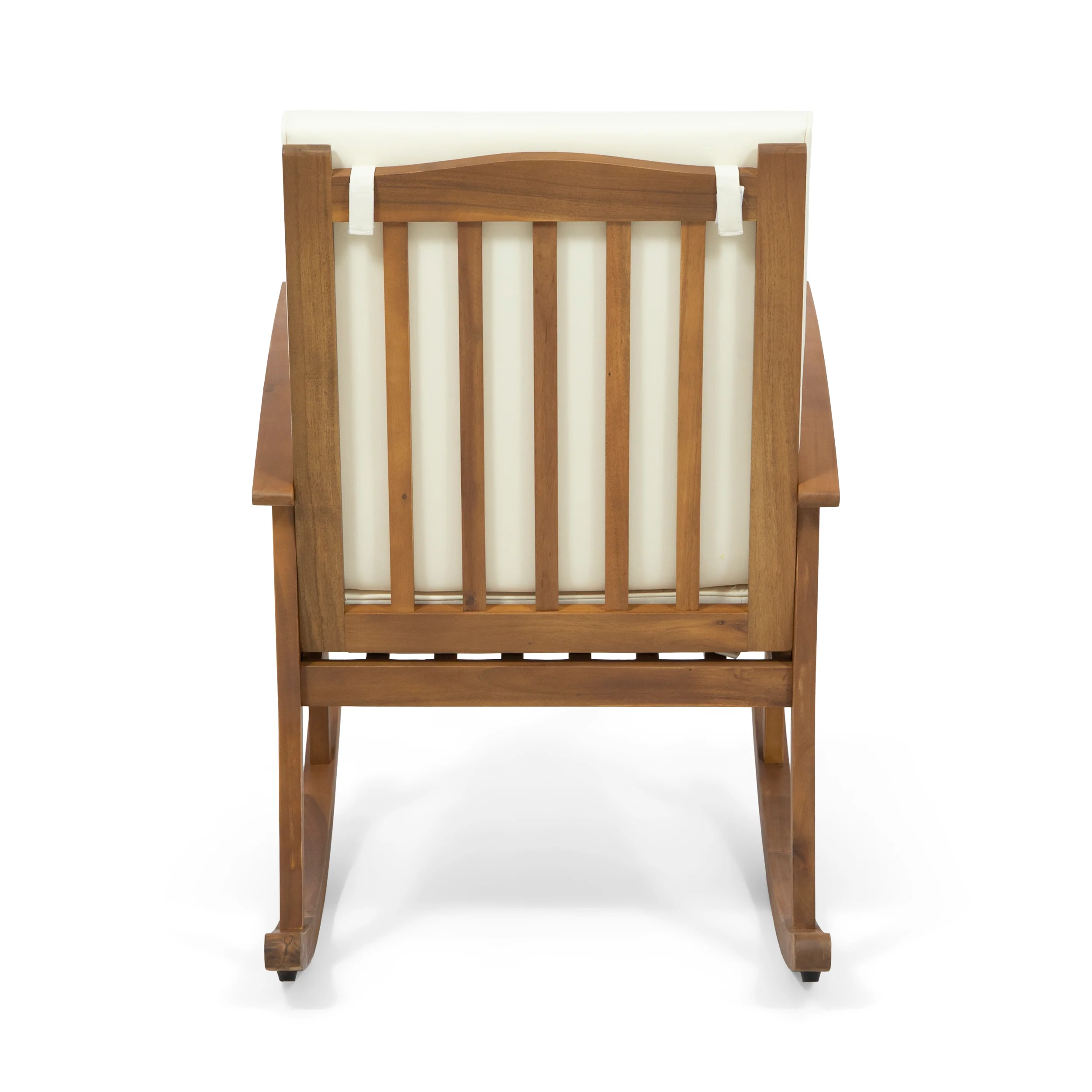 Sandy Outdoor Acacia Wood 2 Seater Rocking Chairs and Side Table Set - furnishings