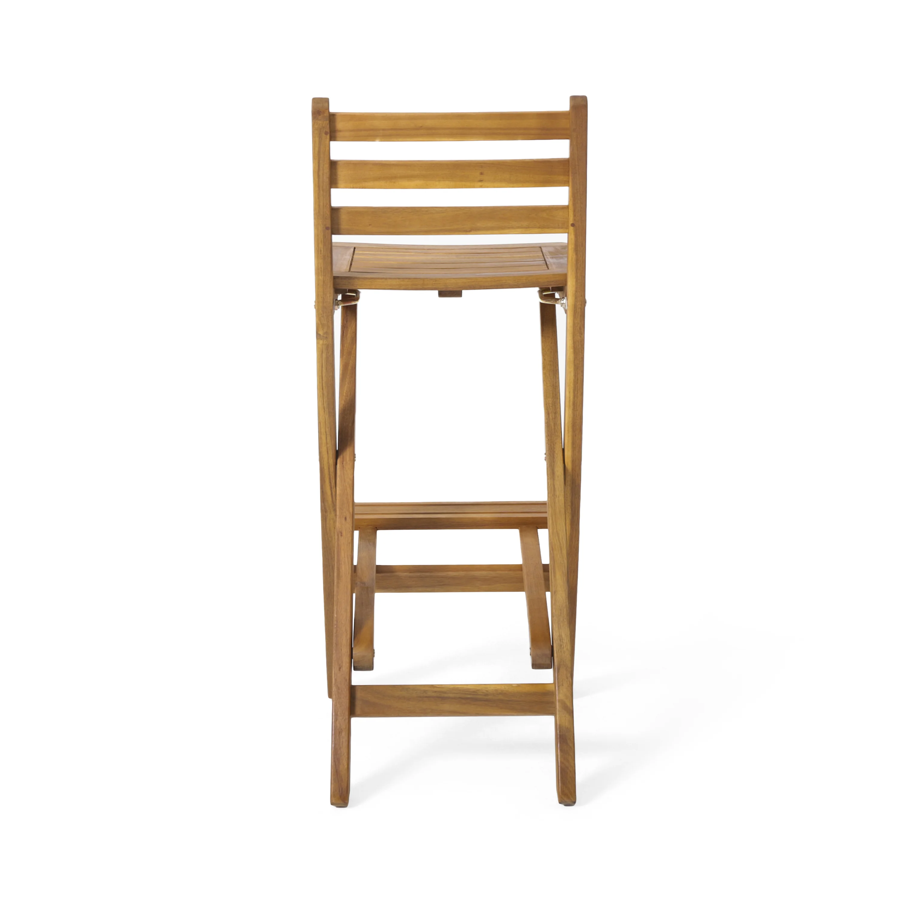 Atlantic Outdoor 30-Inch Foldable Acacia Wood Bar Stool - furnishings