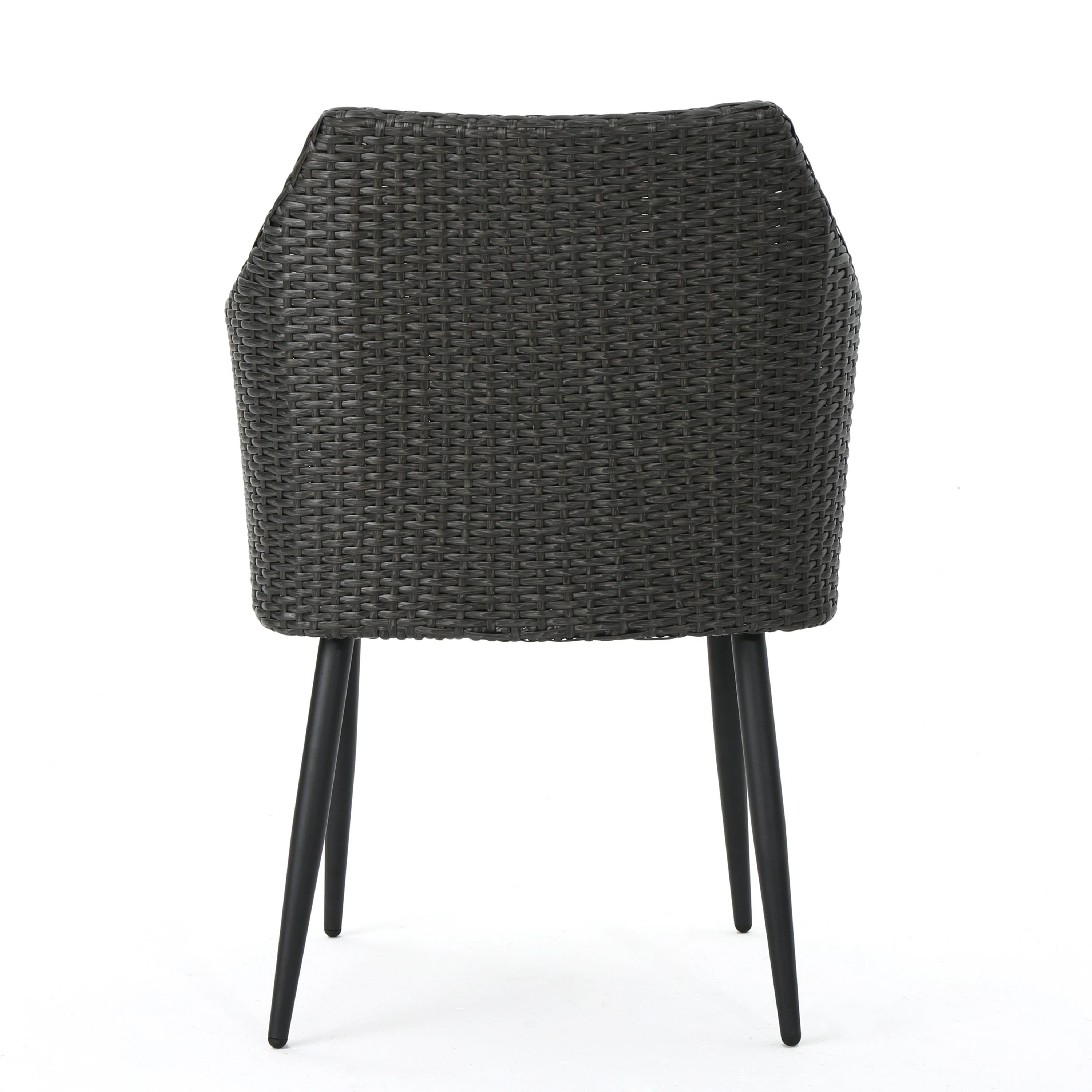 Ibiza Outdoor Wicker Dining Chairs with Water Resistant Cushion (Set of 2) - furnishings