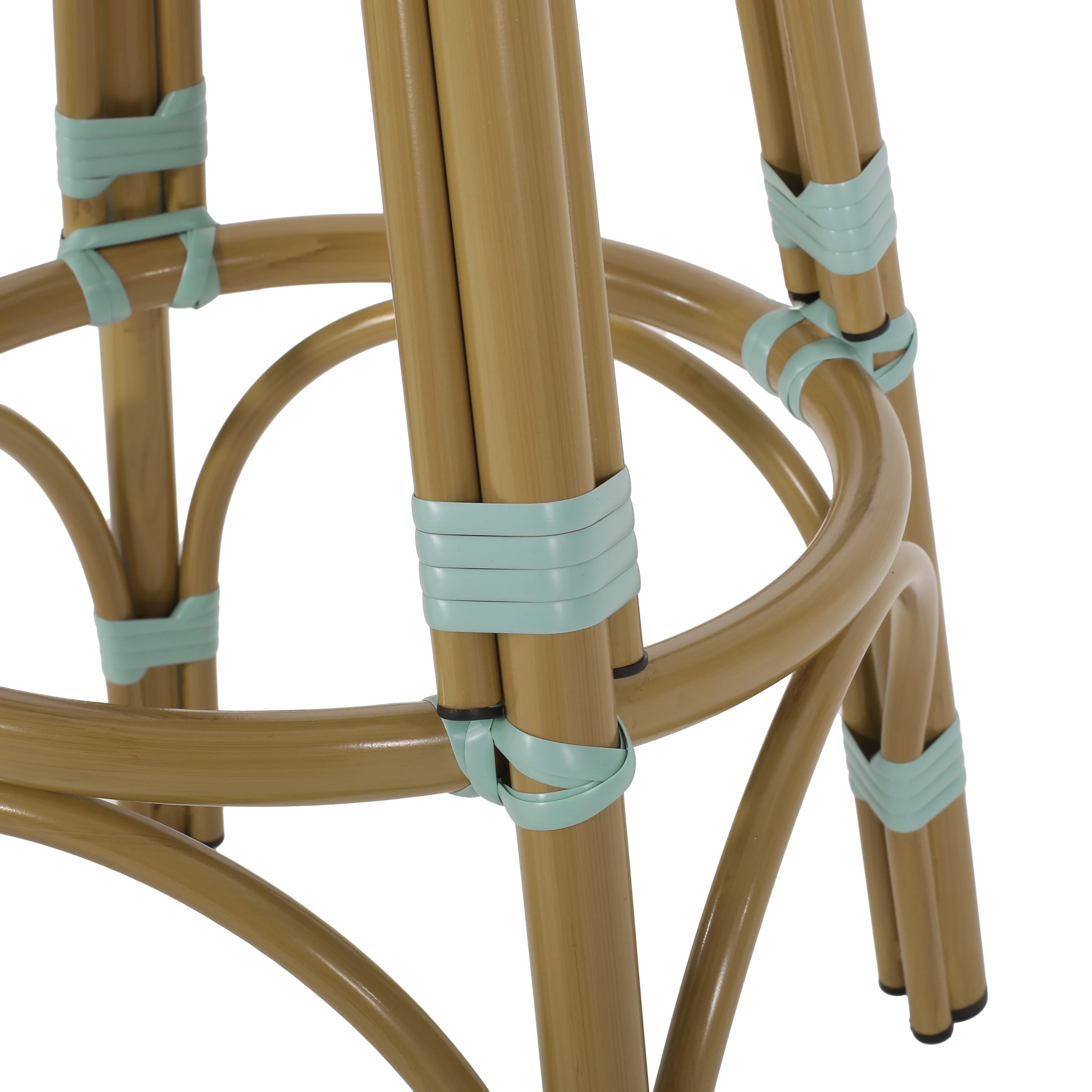 Dohney Outdoor French Aluminum 29.5 Inch Barstools, Set of 2 - furnishings