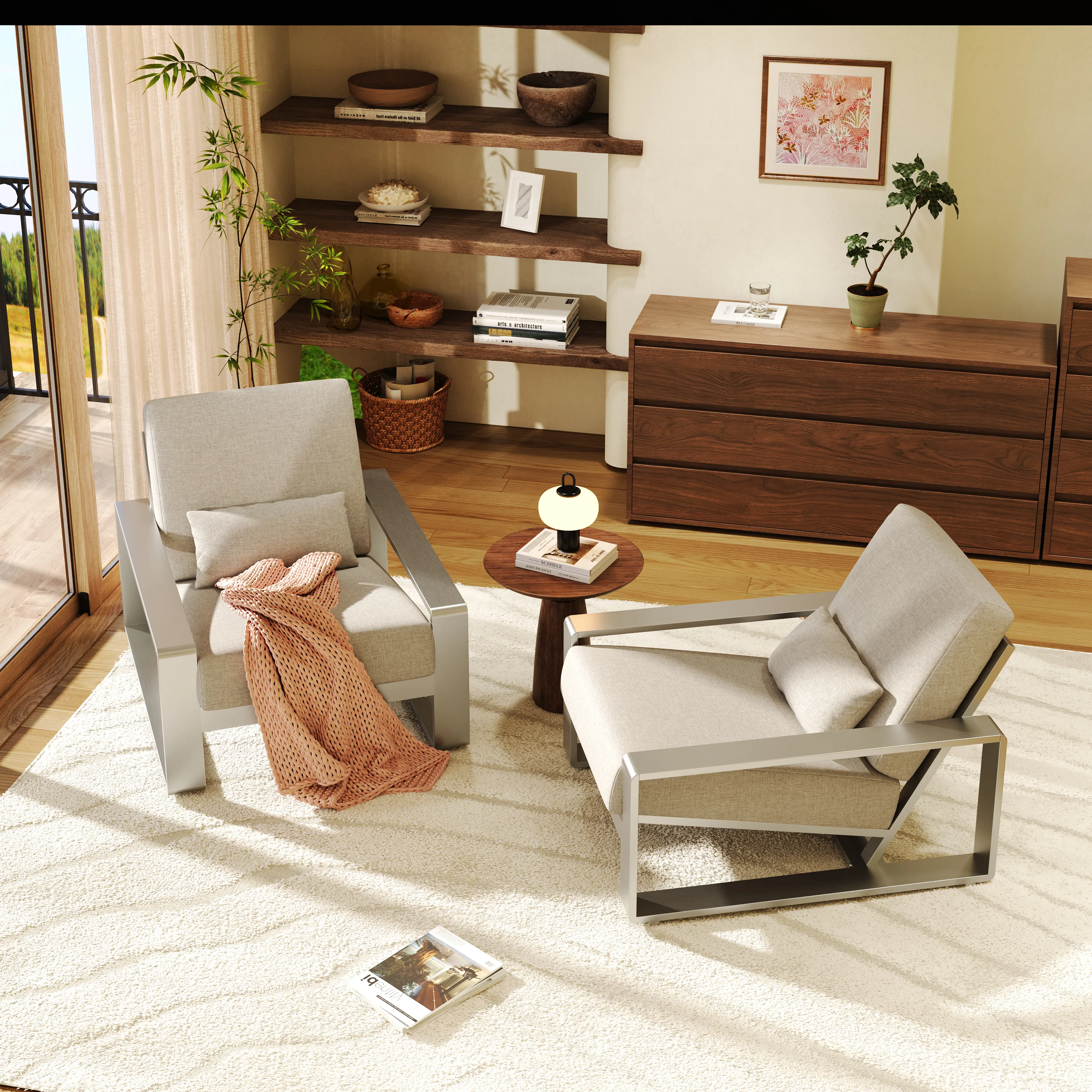 Plata Aluminum Outdoor Lounge & Leisure Chair - furnishings