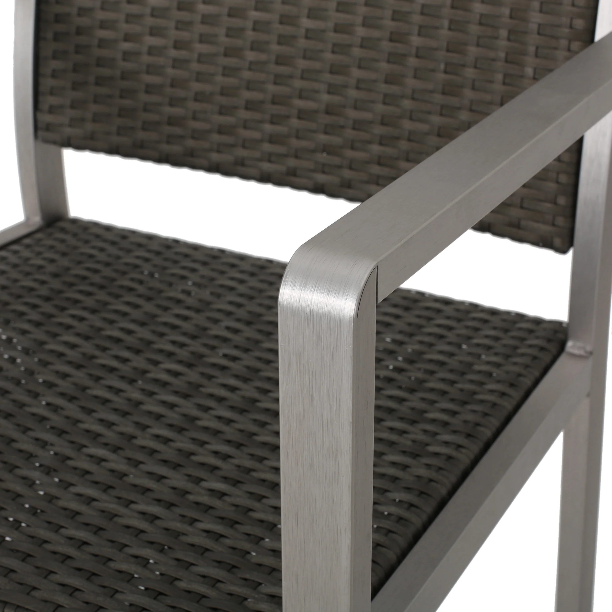 Capral 30-Inch Outdoor Grey Wicker Barstools (Set of 2) - furnishings