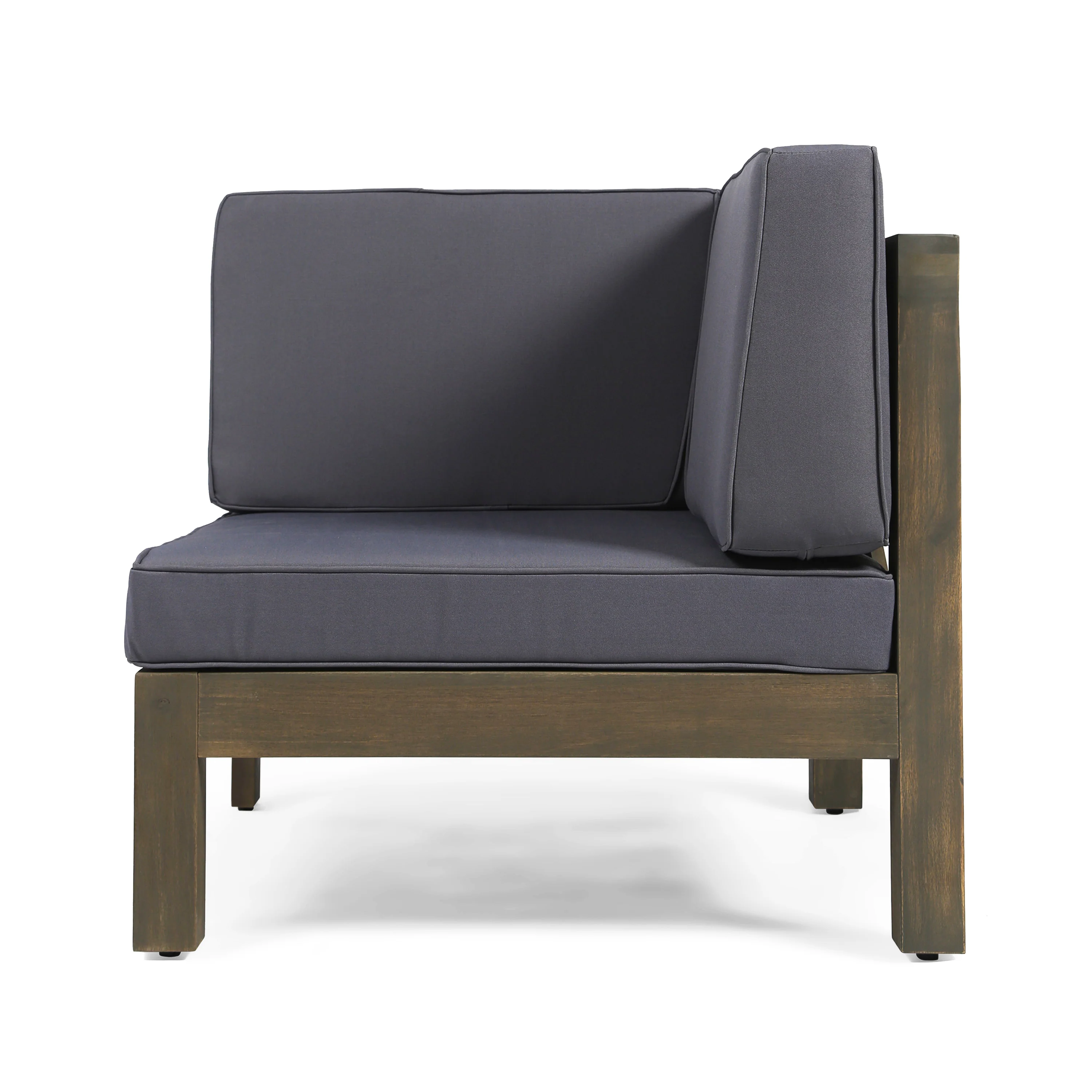 Cynthia Outdoor Acacia Wood 9-Piece Sectional Sofa Set with Coffee Table - furnishings